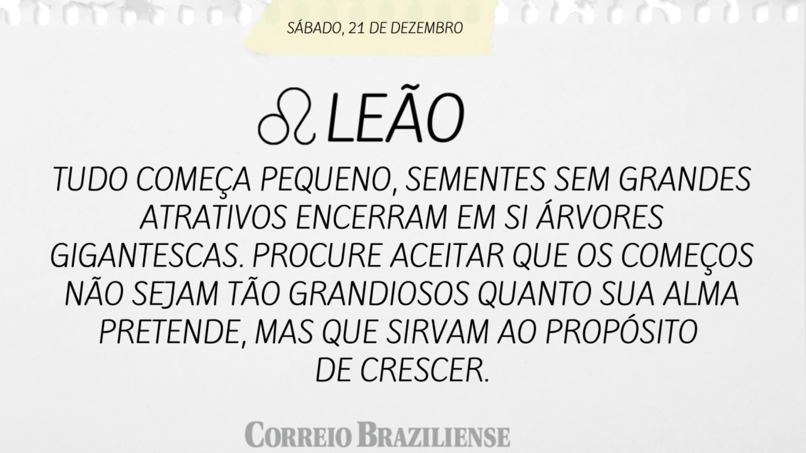 LEÃO (nascimento entre 22/7 a 22/8)  