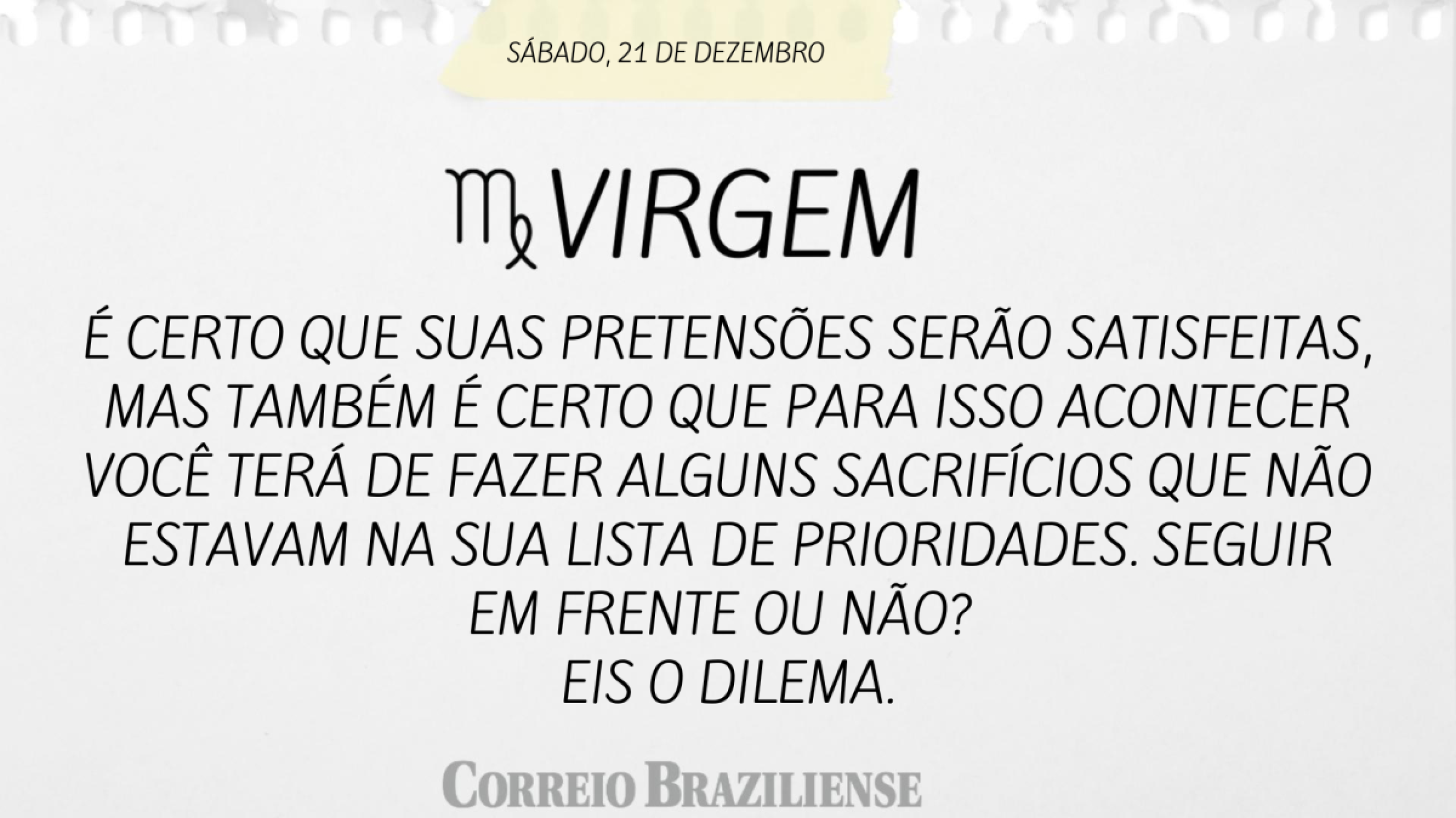 VIRGEM (nascimento entre 23/8 a 22/9)  