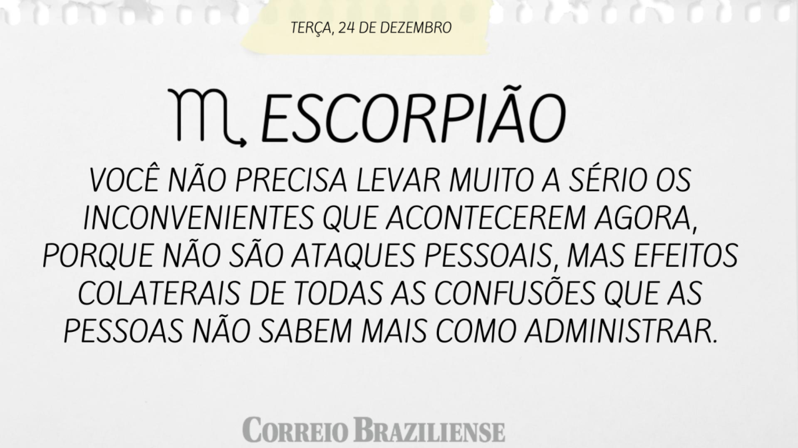 ESCORPIÃO (nascido entre 23/09 e 21/11) 