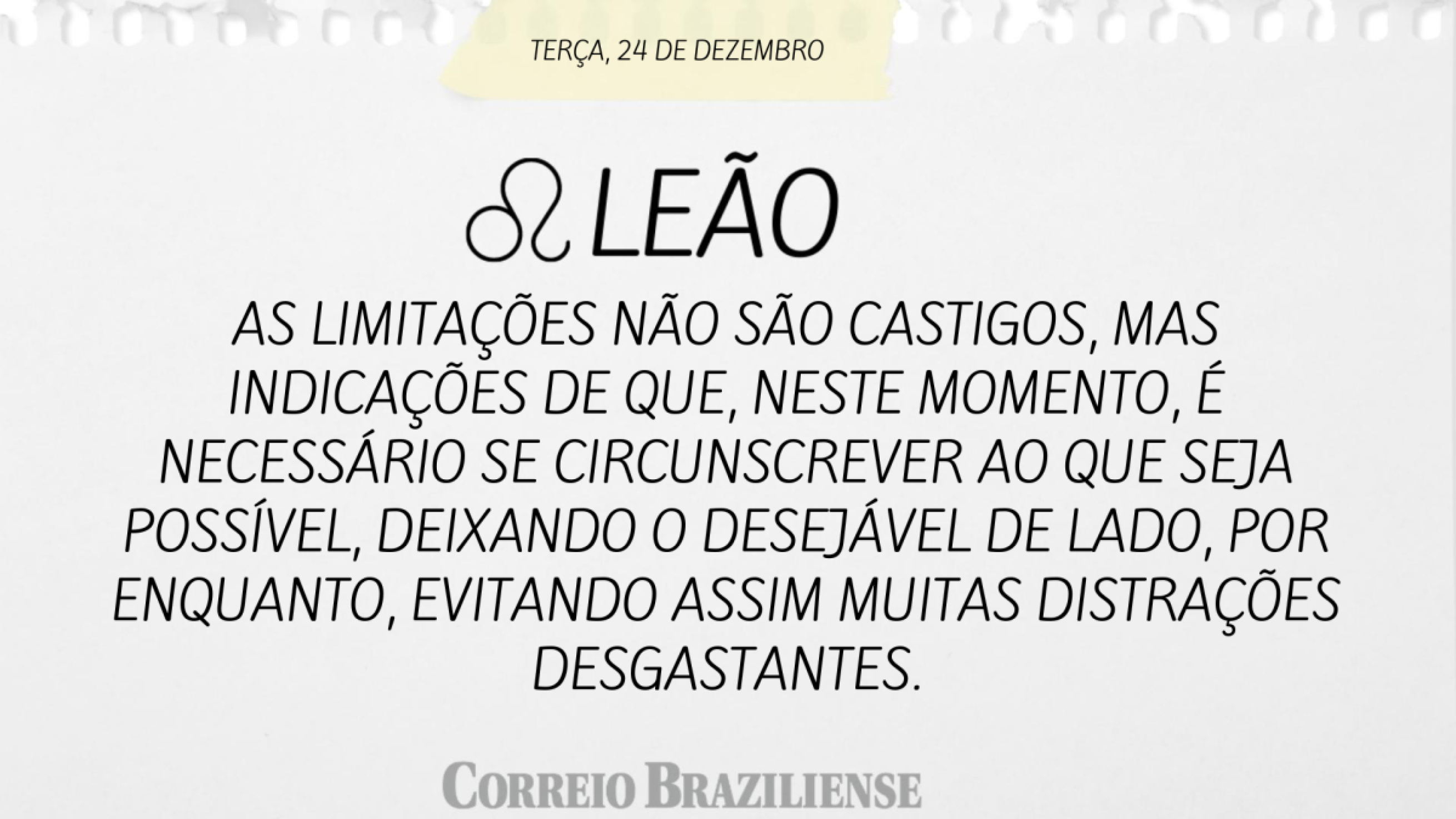 LEO (nascido entre 22/07 e 22/08) 