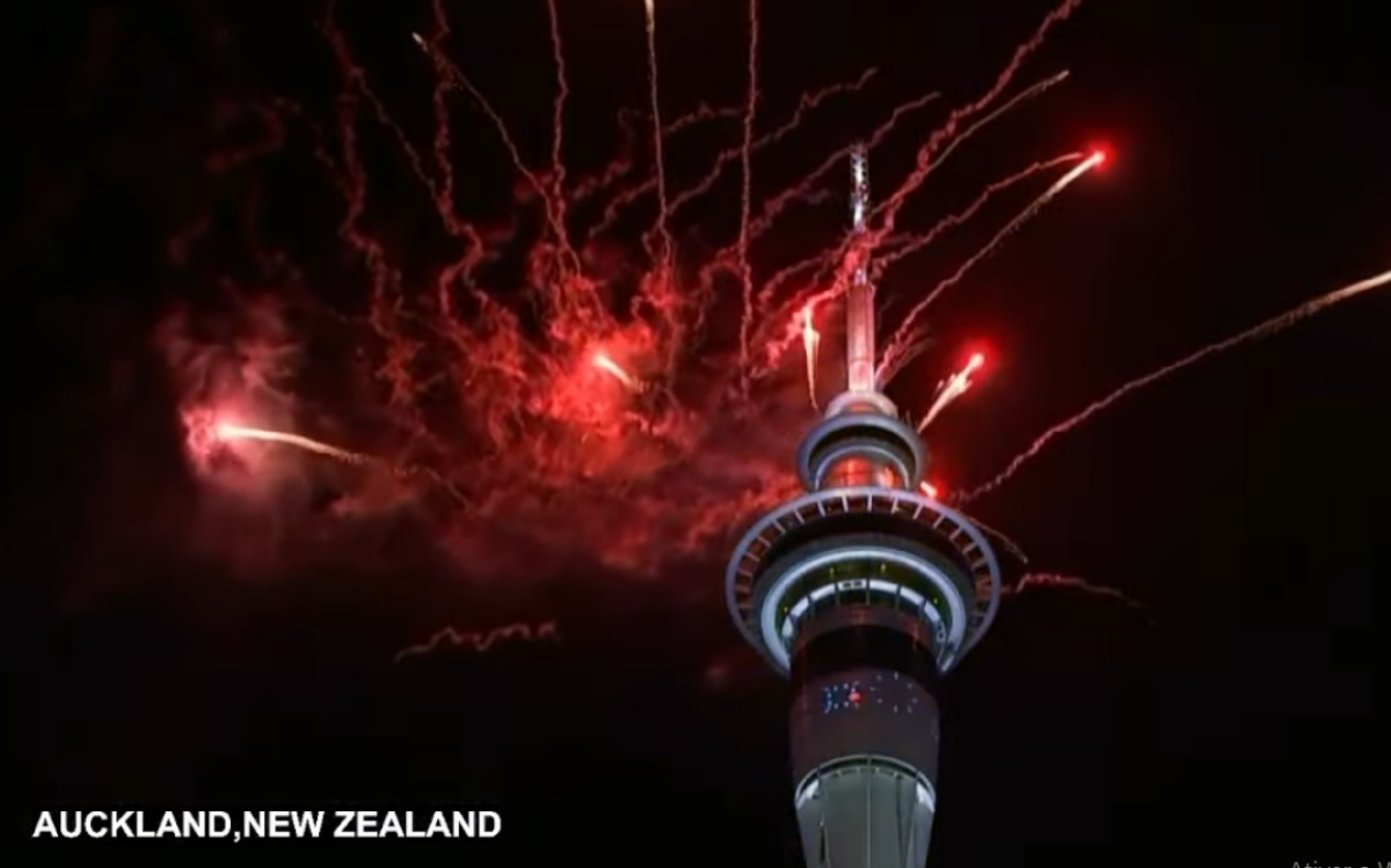 Queima de fogos em Auckland