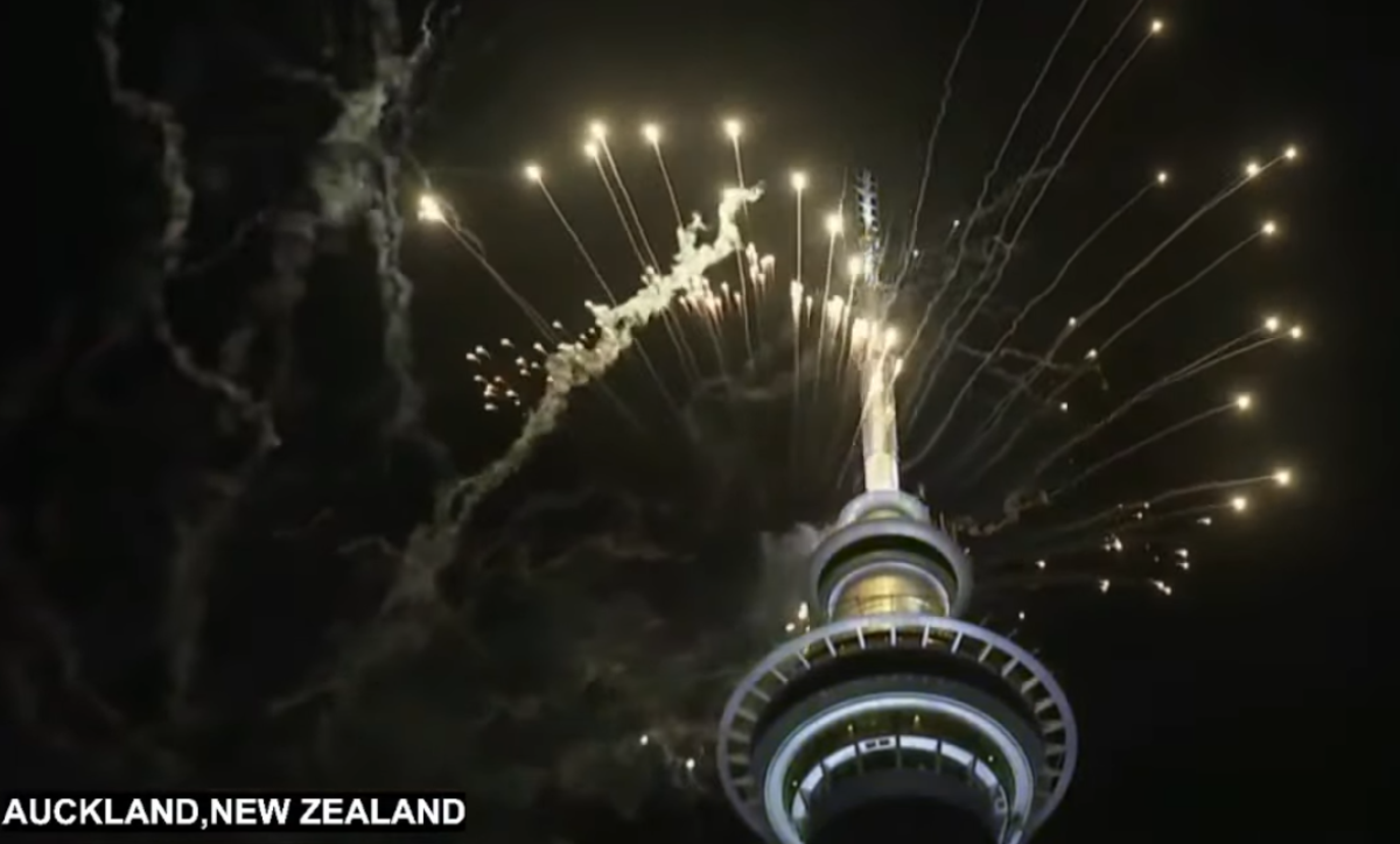 Queima de fogos em Auckland