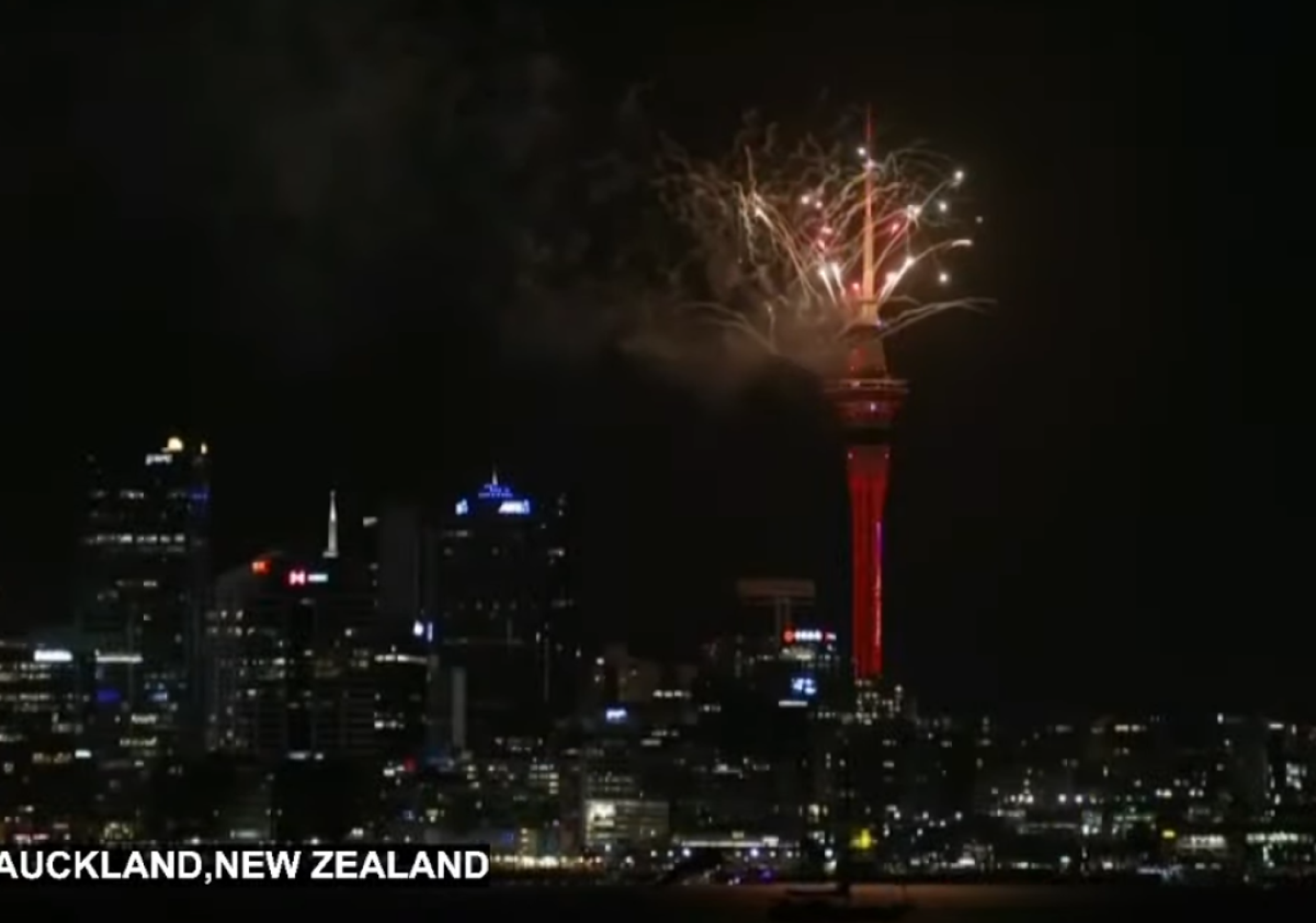 Queima de fogos em Auckland