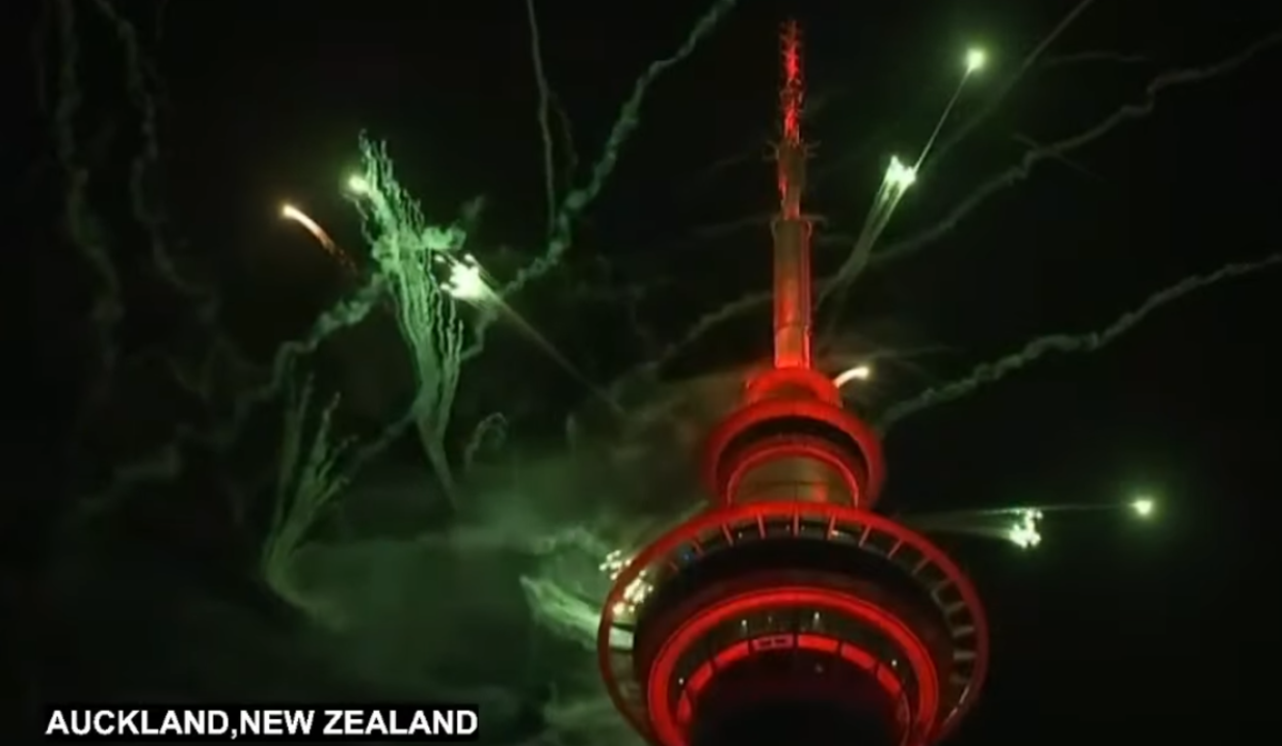 Queima de fogos em Auckland