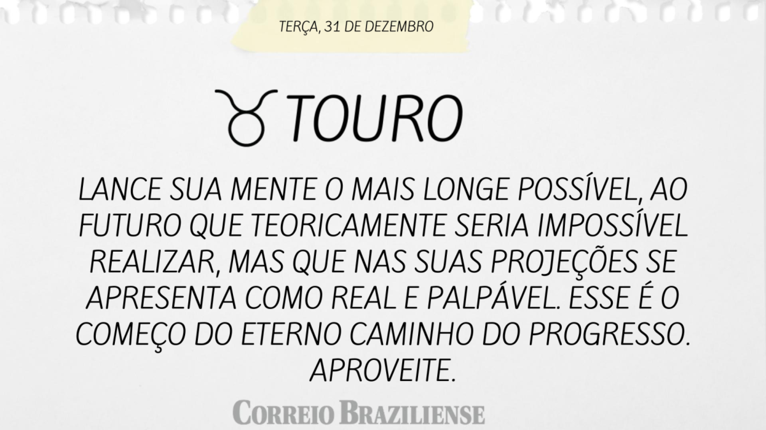 TOURO | 31 DE DEZEMBRO