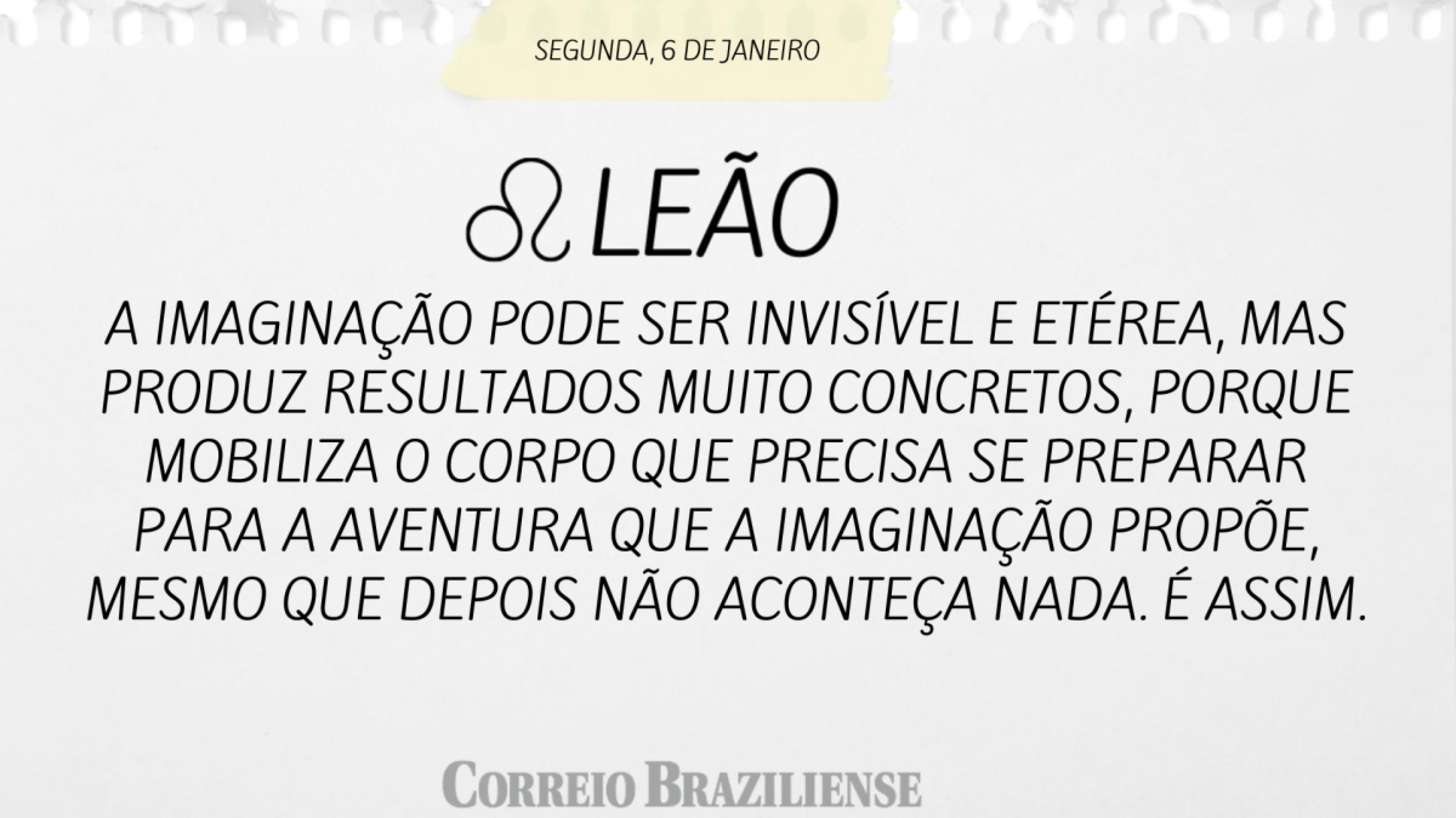 LEÃO | 6 DE JANEIRO