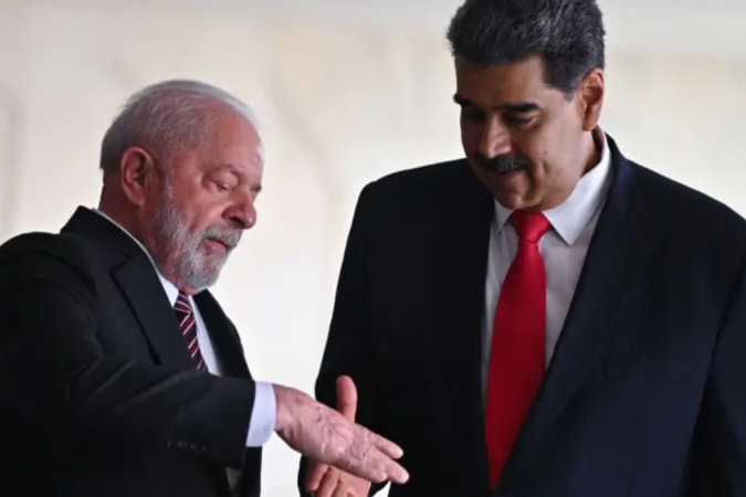 Em 2023, Lula recebeu Maduro em Brasília e disse que críticas ao regime venezuelano fariam parte de uma 'narrativa' contrária ao país -  (crédito: Ricardo Stuckert/Presidência da República)