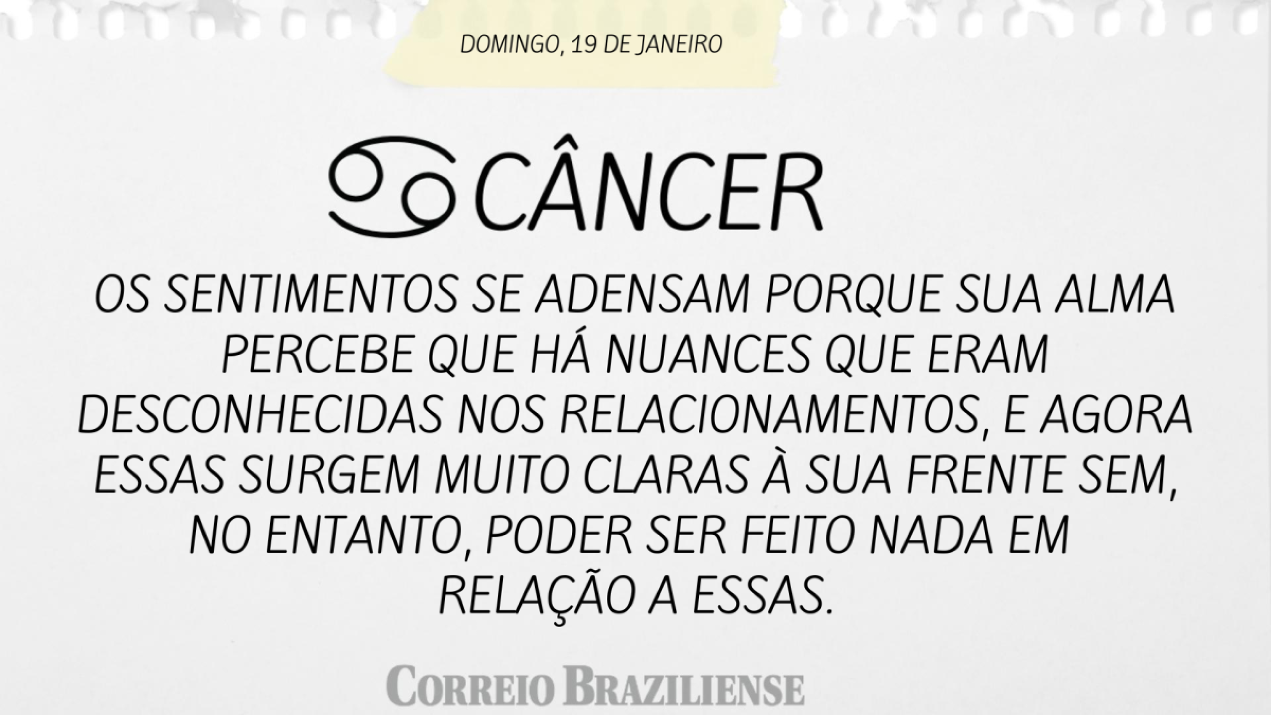 CÂNCER (nascimento entre 21/06 e 21/07) 