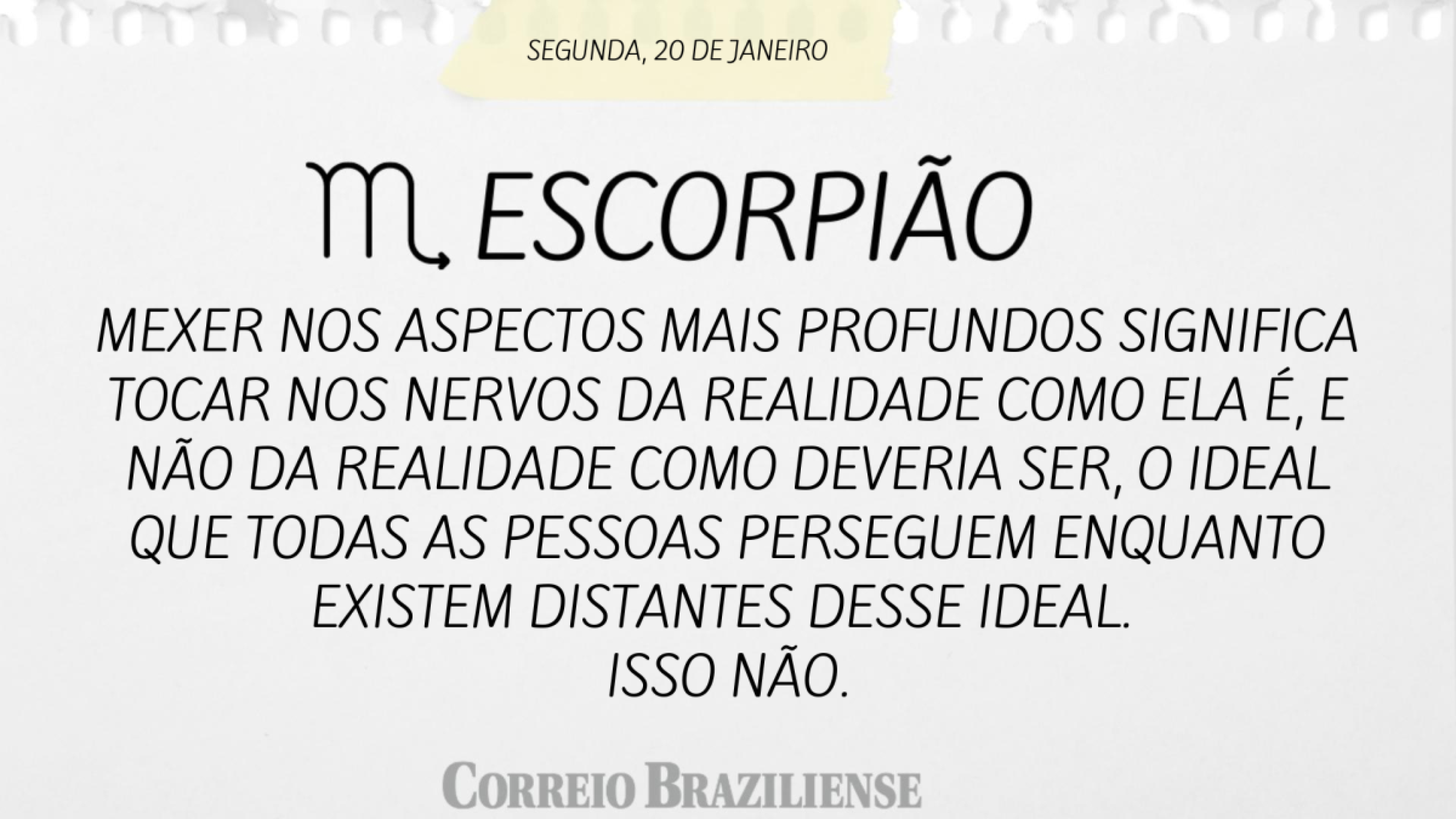 ESCORPIÃO (nascidos entre 23/10 e 21/11) 