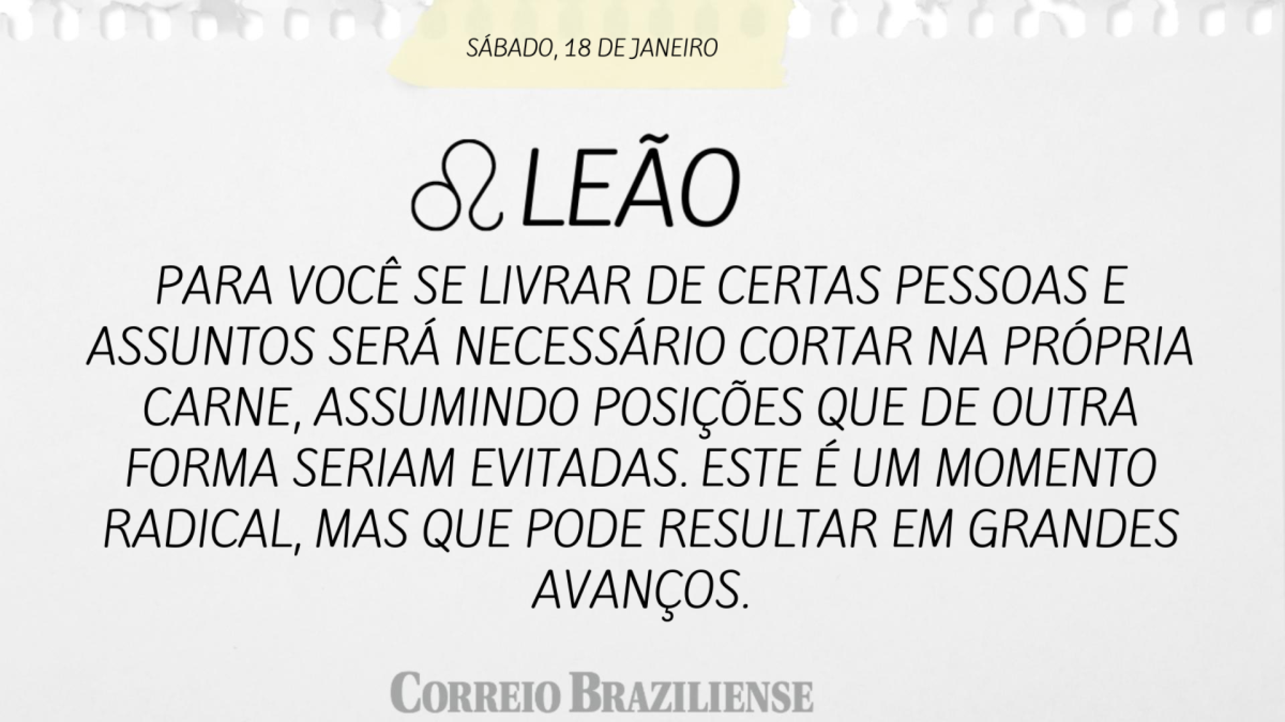 LEO (nascido entre 22/07 e 22/08) 