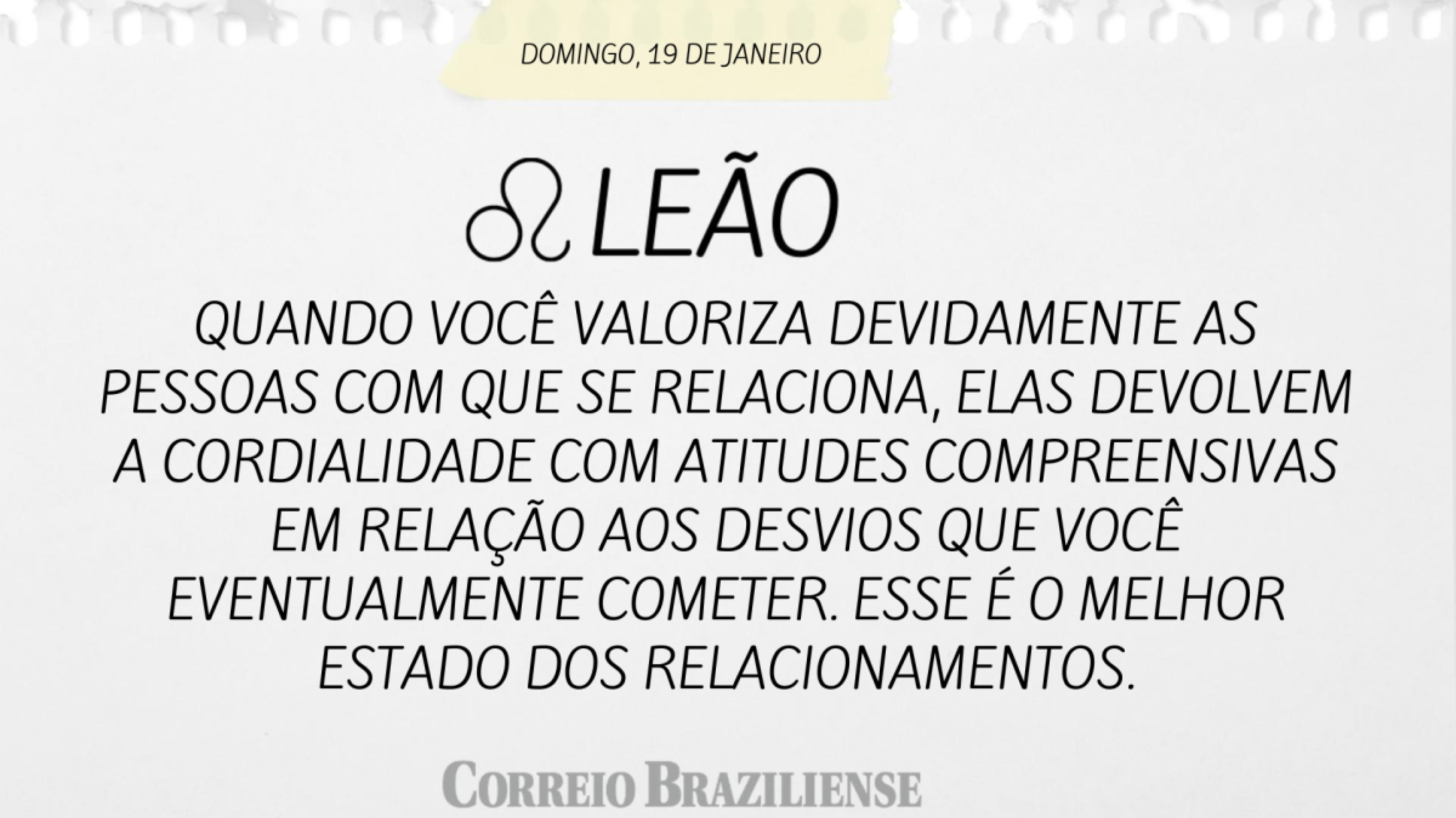 LEO (nascido entre 22/07 e 22/08) 