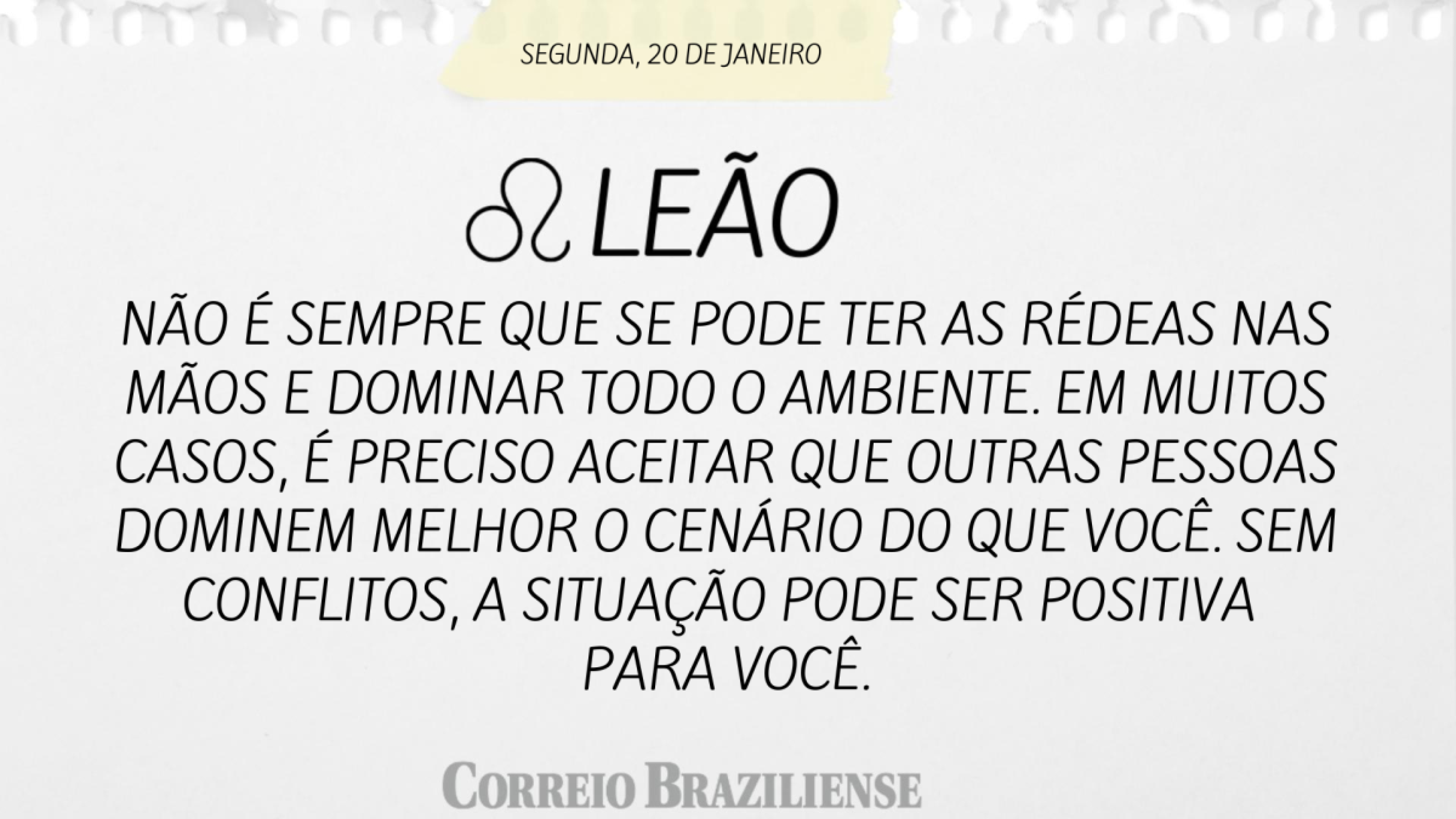 LEO (nascido entre 22/07 e 22/08) 