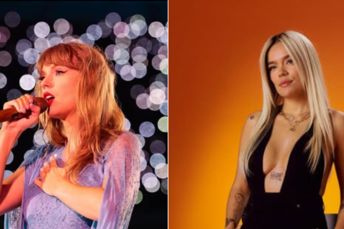 Taylor Swift e Karol G lideram as paradas na Espanha - (crédito: TMJBrazil) Taylor Swift e Karol G lideram as paradas na Espanha - (crédito: TMJBrazil)