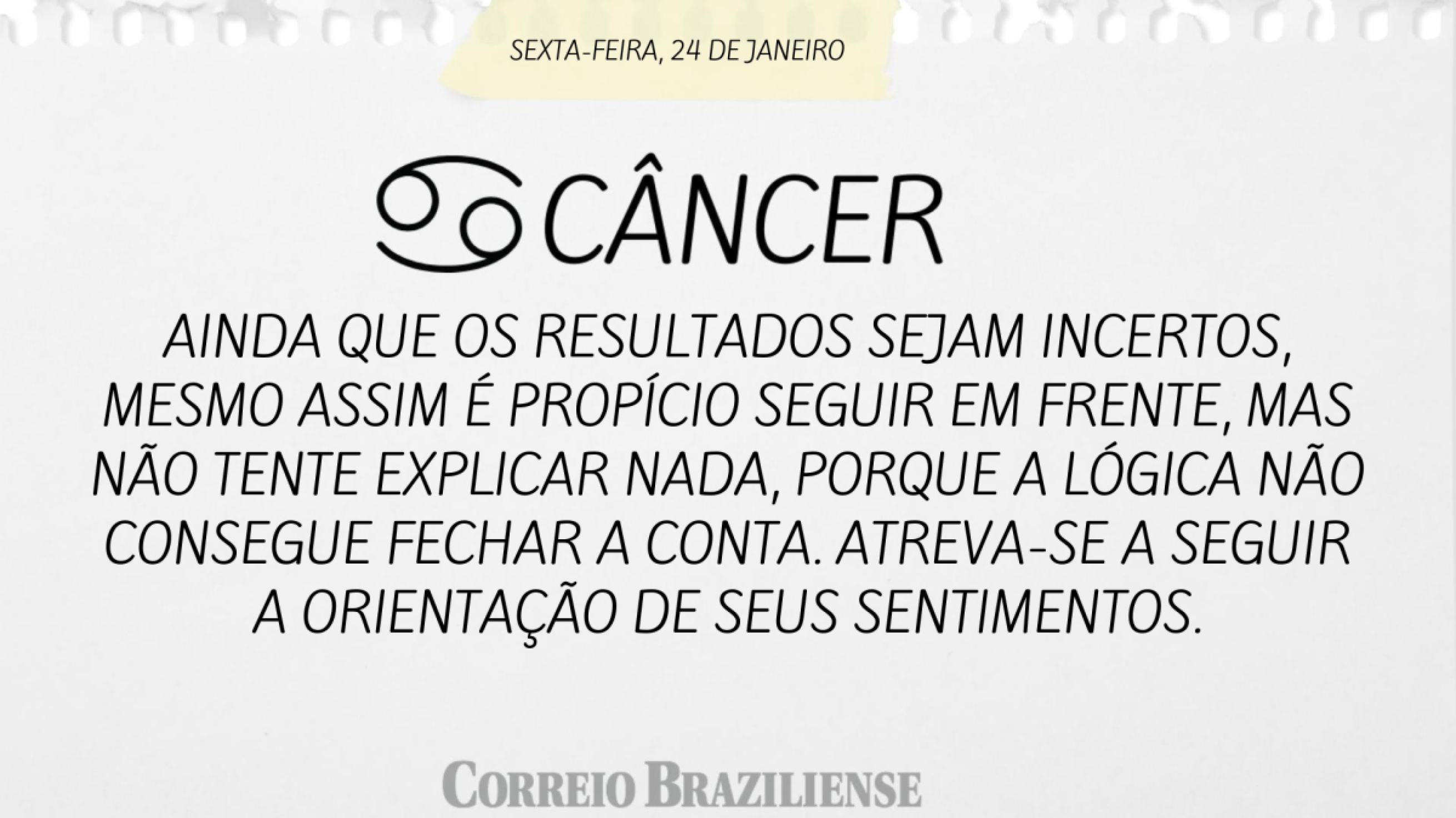 Câncer | 24 de janeiro de 2025