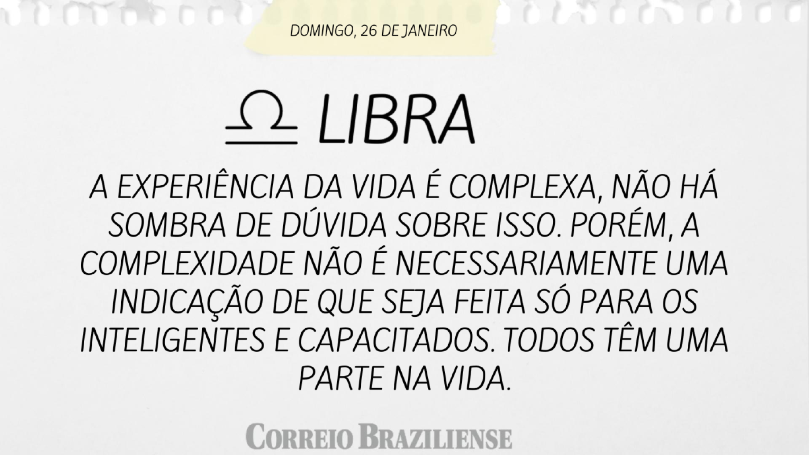 Libra | 26 de janeiro de 2025