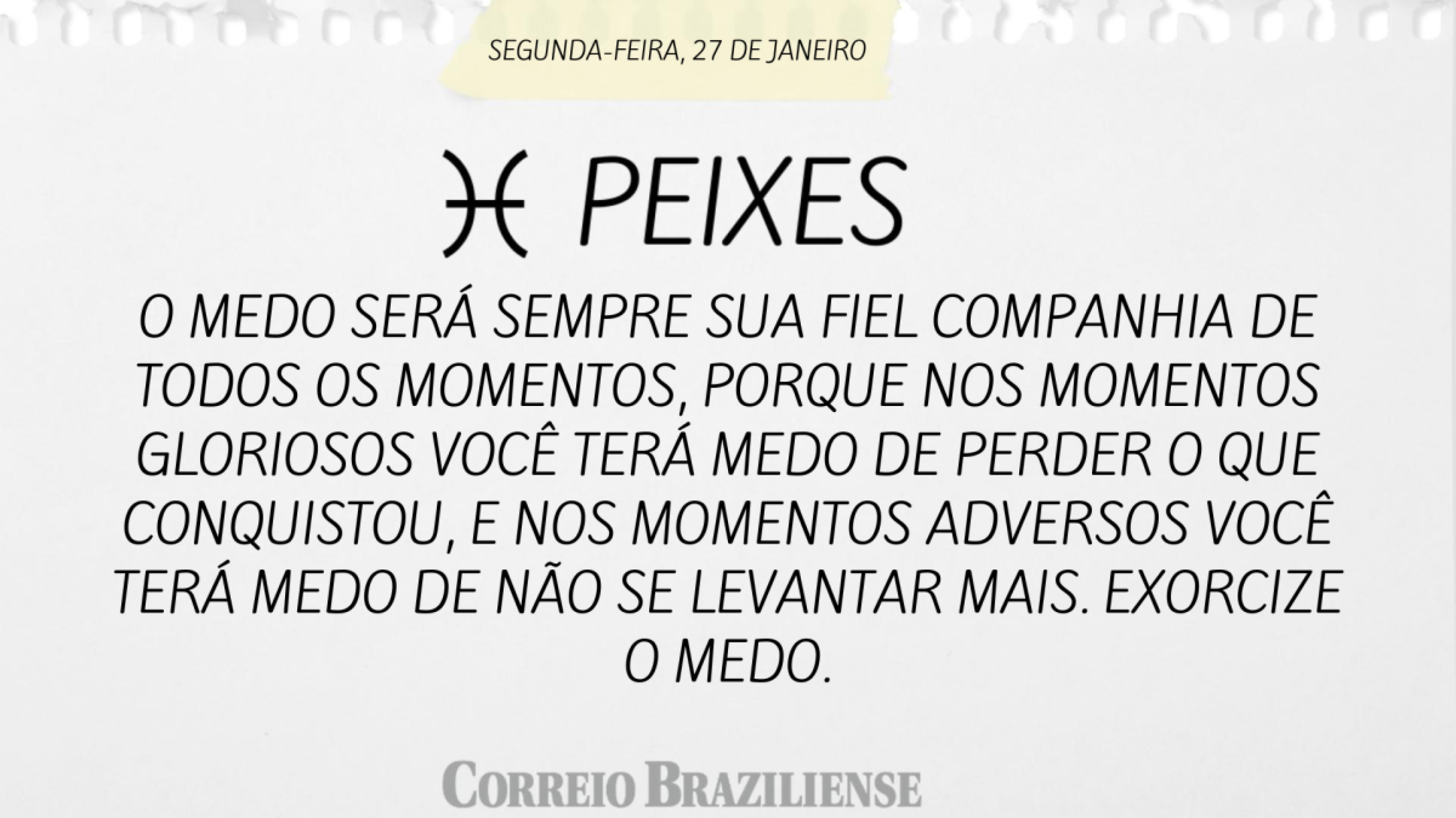 Peixe | 27 de janeiro