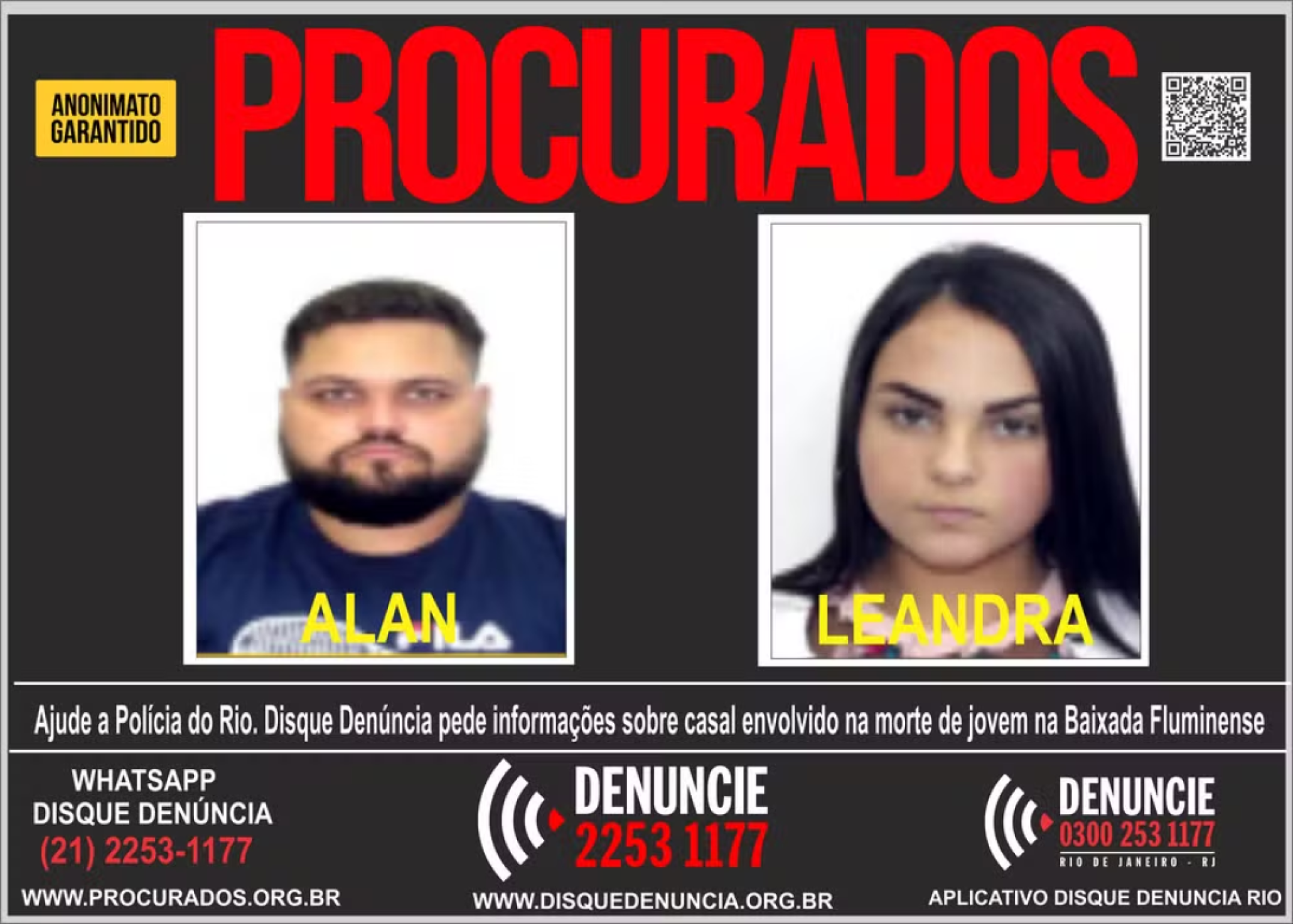 Os dois suspeitos da morte de Larissa dos Santos