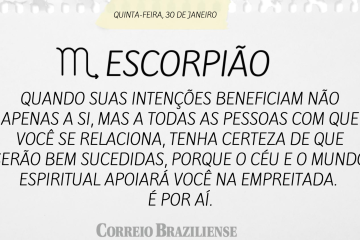 Escorpião | 30 de janeiro