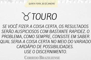 Taurus | 30 de janeiro