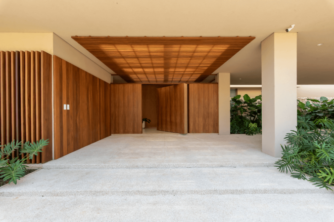 A madeira é um material versátil e pode ser usado como revestimento das paredes (Projeto: Paiva e arini Arquitetura | Imagem: Xavier Neto) - (crédito: EdiCase) A madeira é um material versátil e pode ser usado como revestimento das paredes (Projeto: Paiva e arini Arquitetura | Imagem: Xavier Neto) - (crédito: EdiCase)