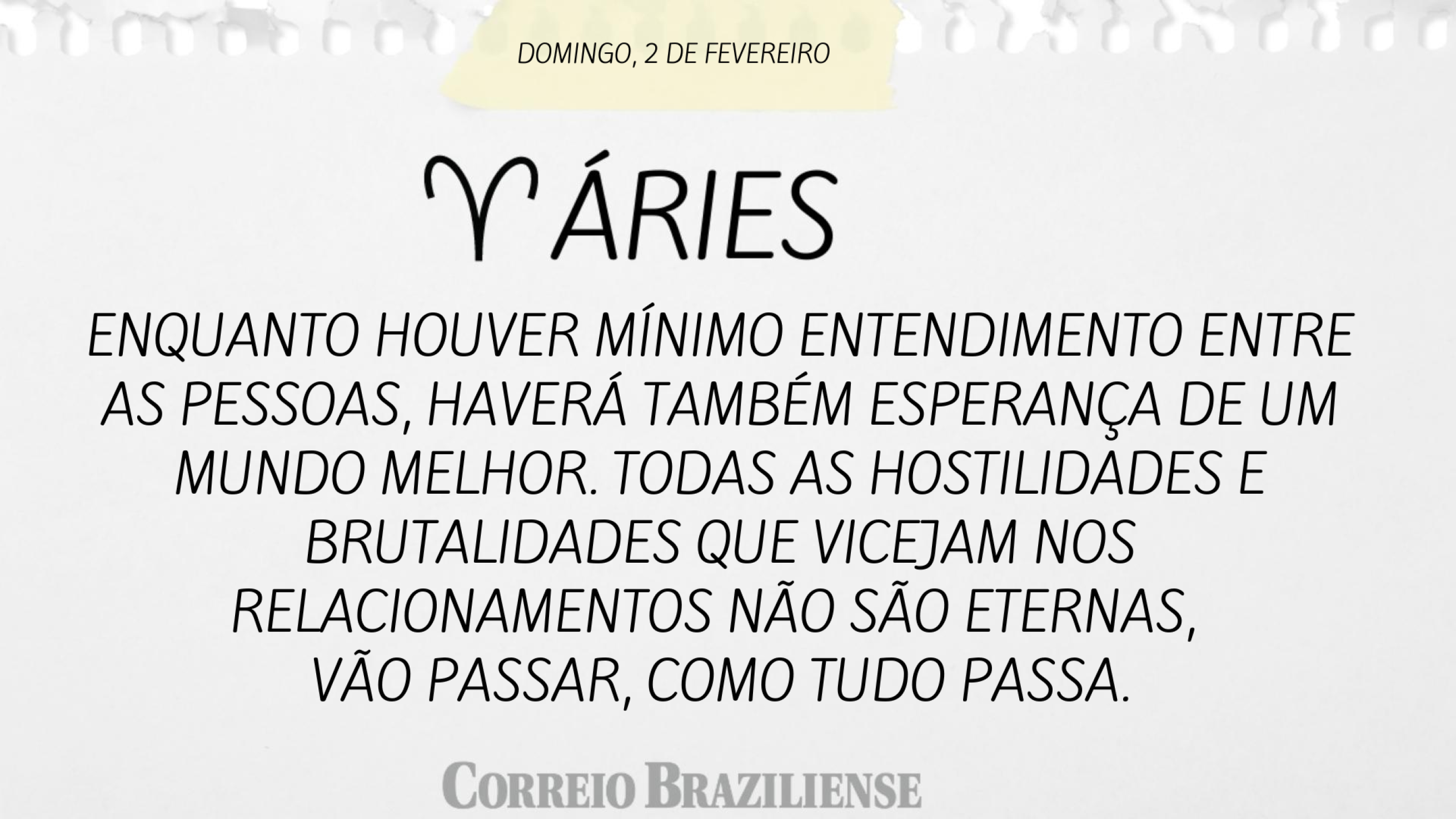 Áries | 2 de fevereiro