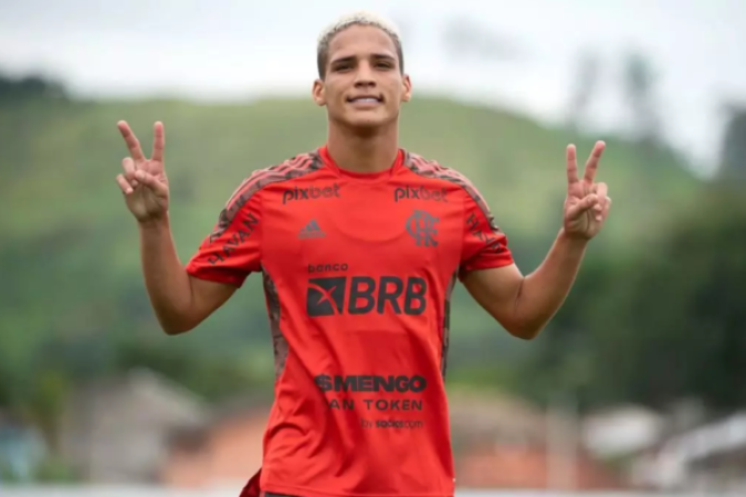 Thiaguinho está fora dos planos do técnico Filipe Luís - (crédito: Foto: Divulgação / Flamengo) Thiaguinho está fora dos planos do técnico Filipe Luís - (crédito: Foto: Divulgação / Flamengo)