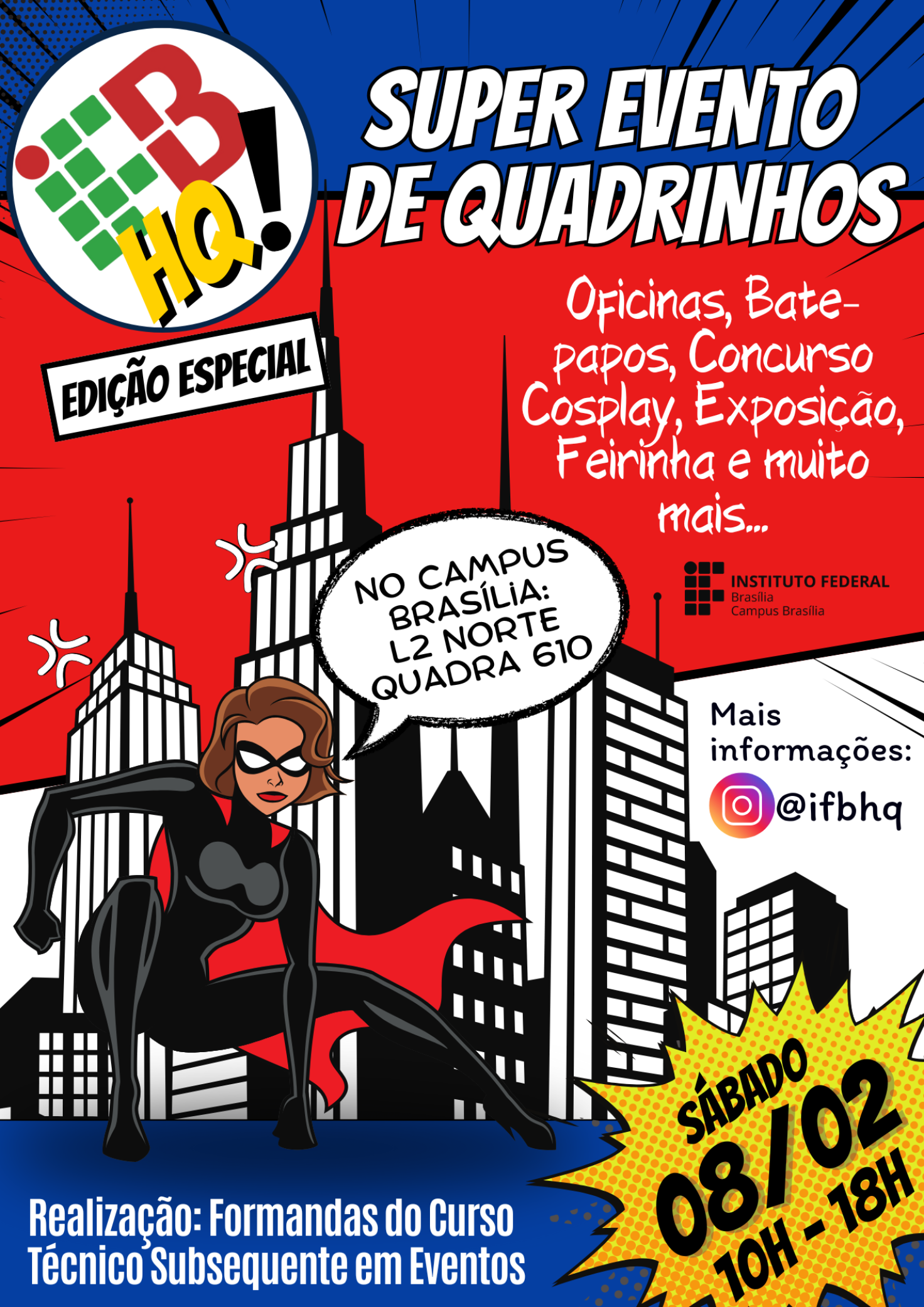 IFB promove evento de quadrinhos com oficina, feira, jogos e concurso