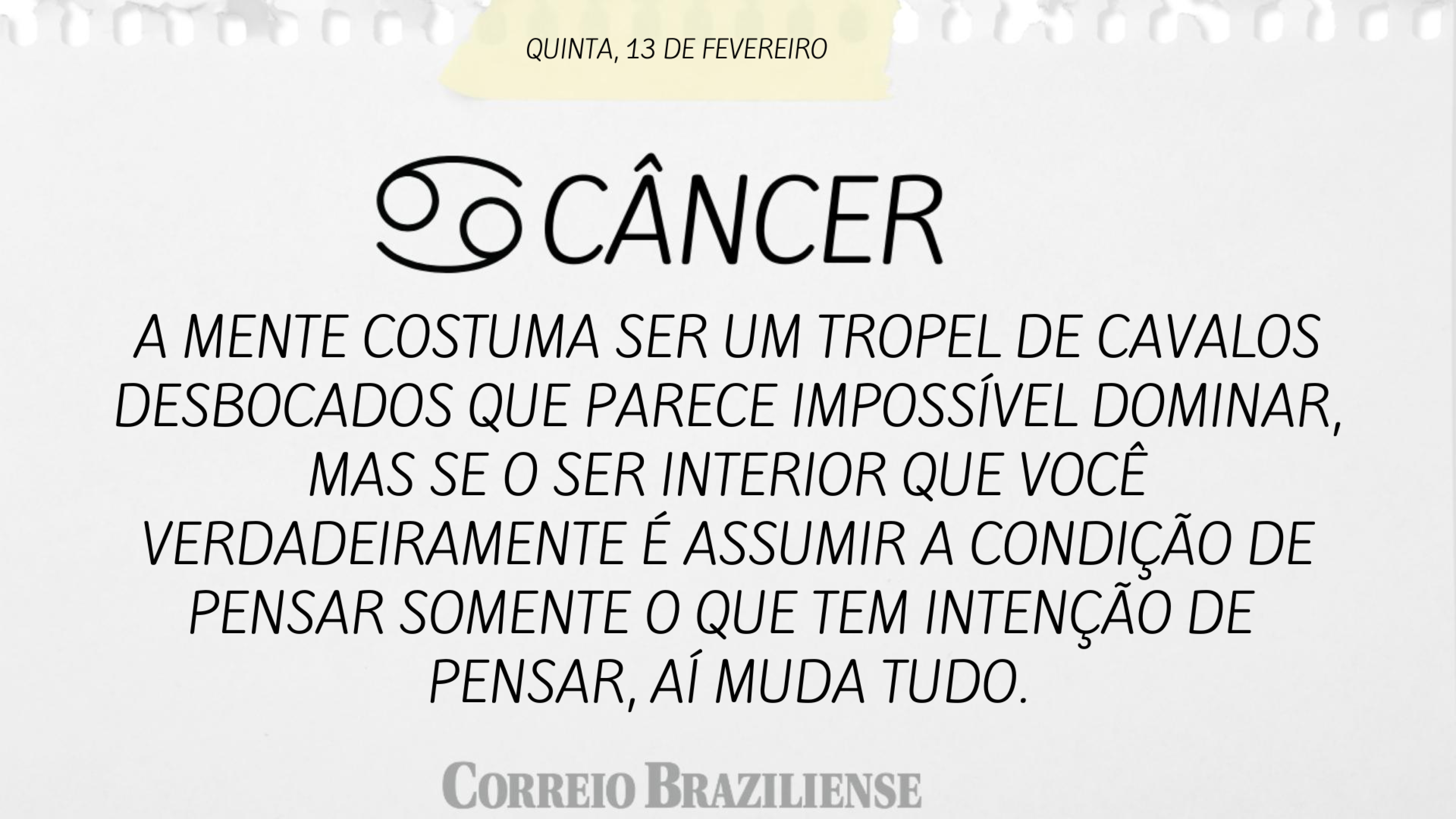 Câncer (nascimento entre 21/6 e 21/7) 