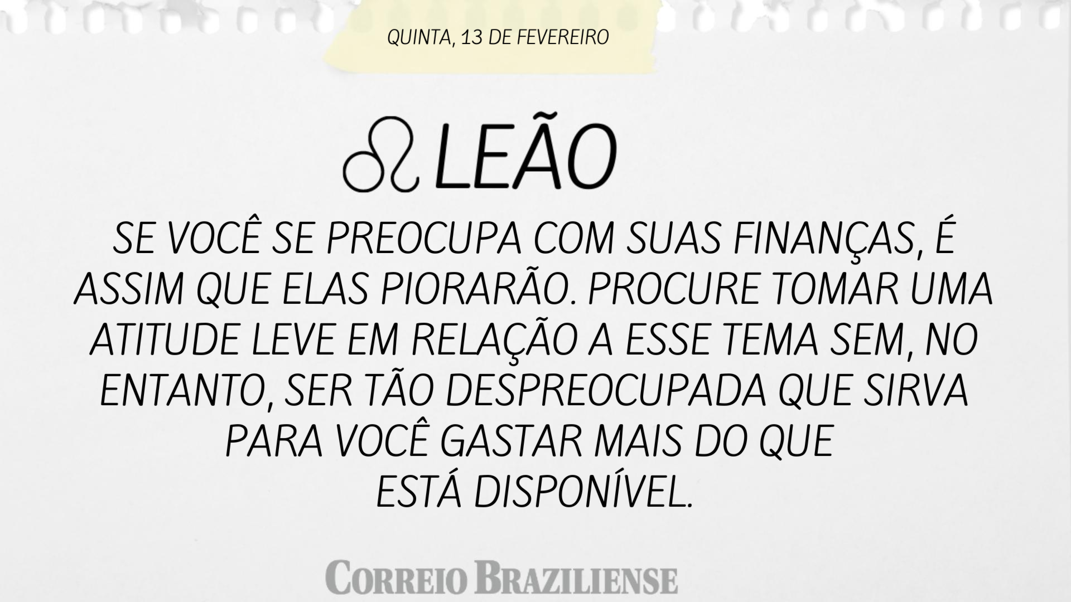 Leão (nascimento entre 22/7 e 22/8) 