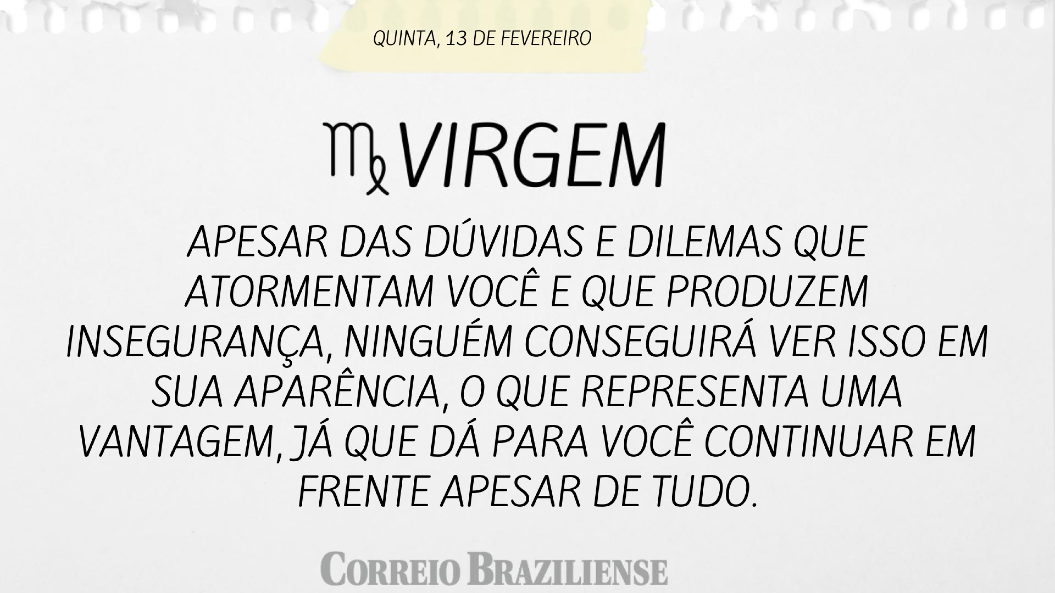 Virgem (nascimento entre 23/8 e 22/9) 