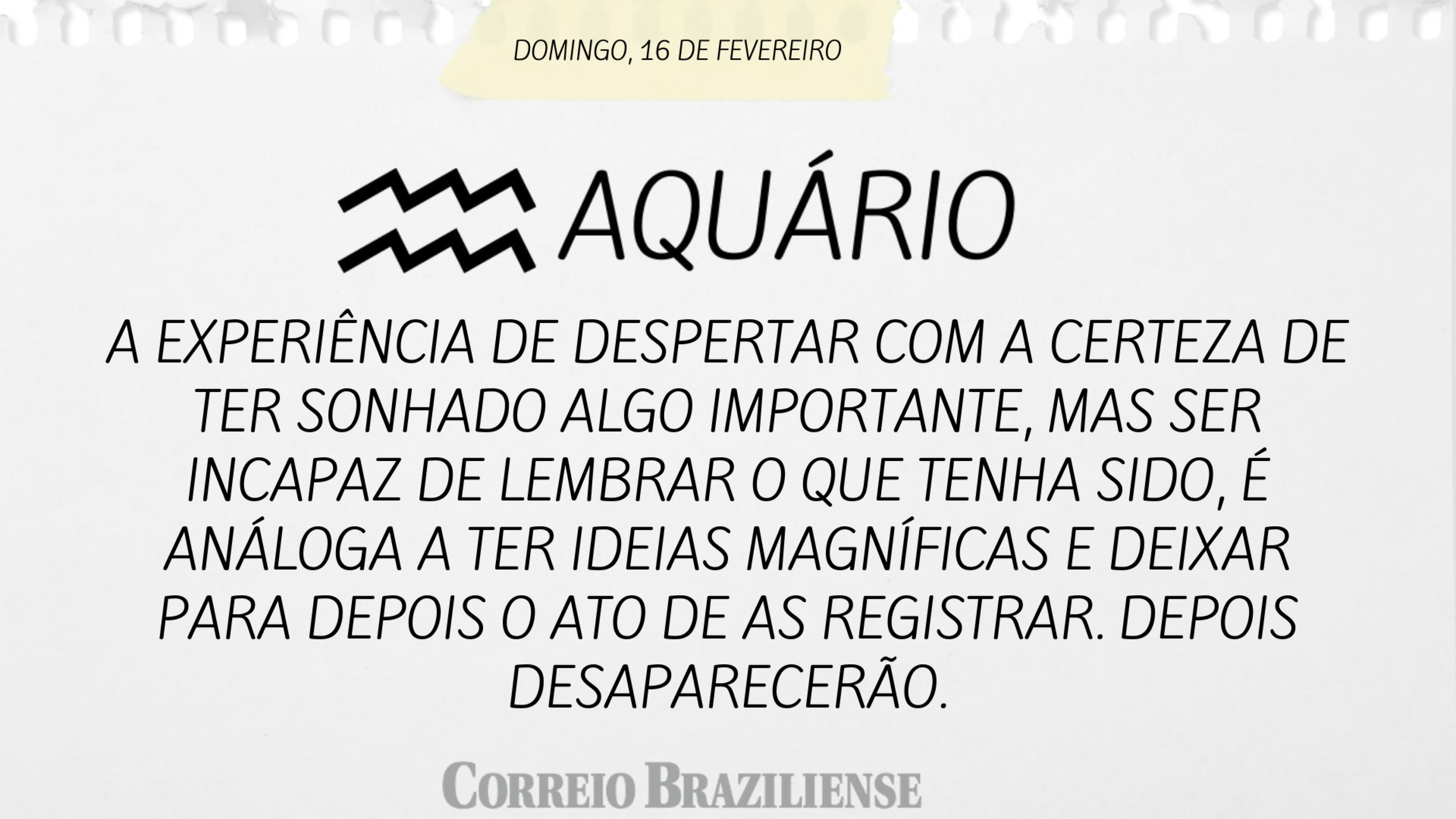 AQU&Aacute;RIO (nascimento entre 21/1 a 19/2) 
