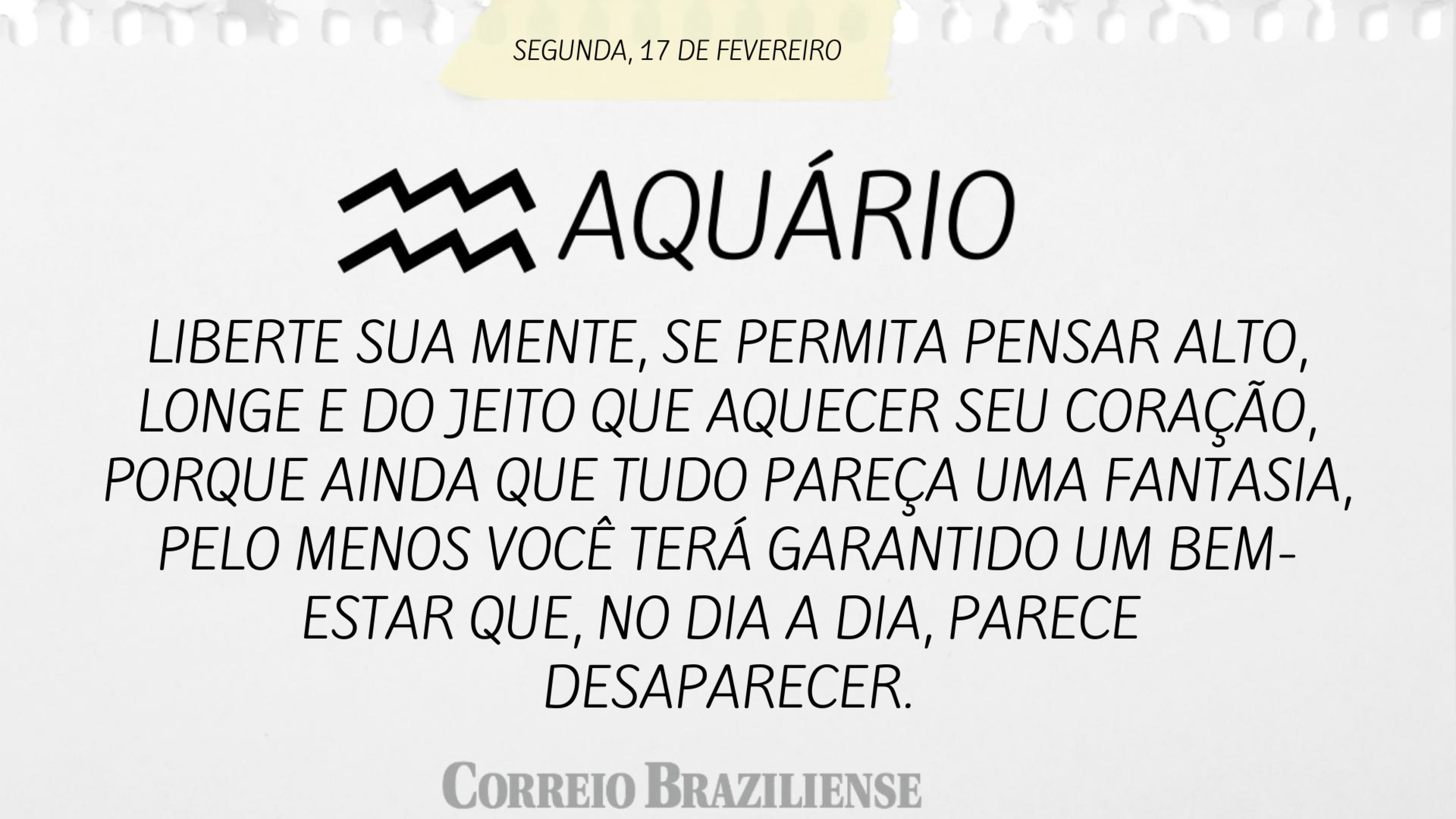 AQU&Aacute;RIO (nascimento entre 21/1 a 19/2) 
