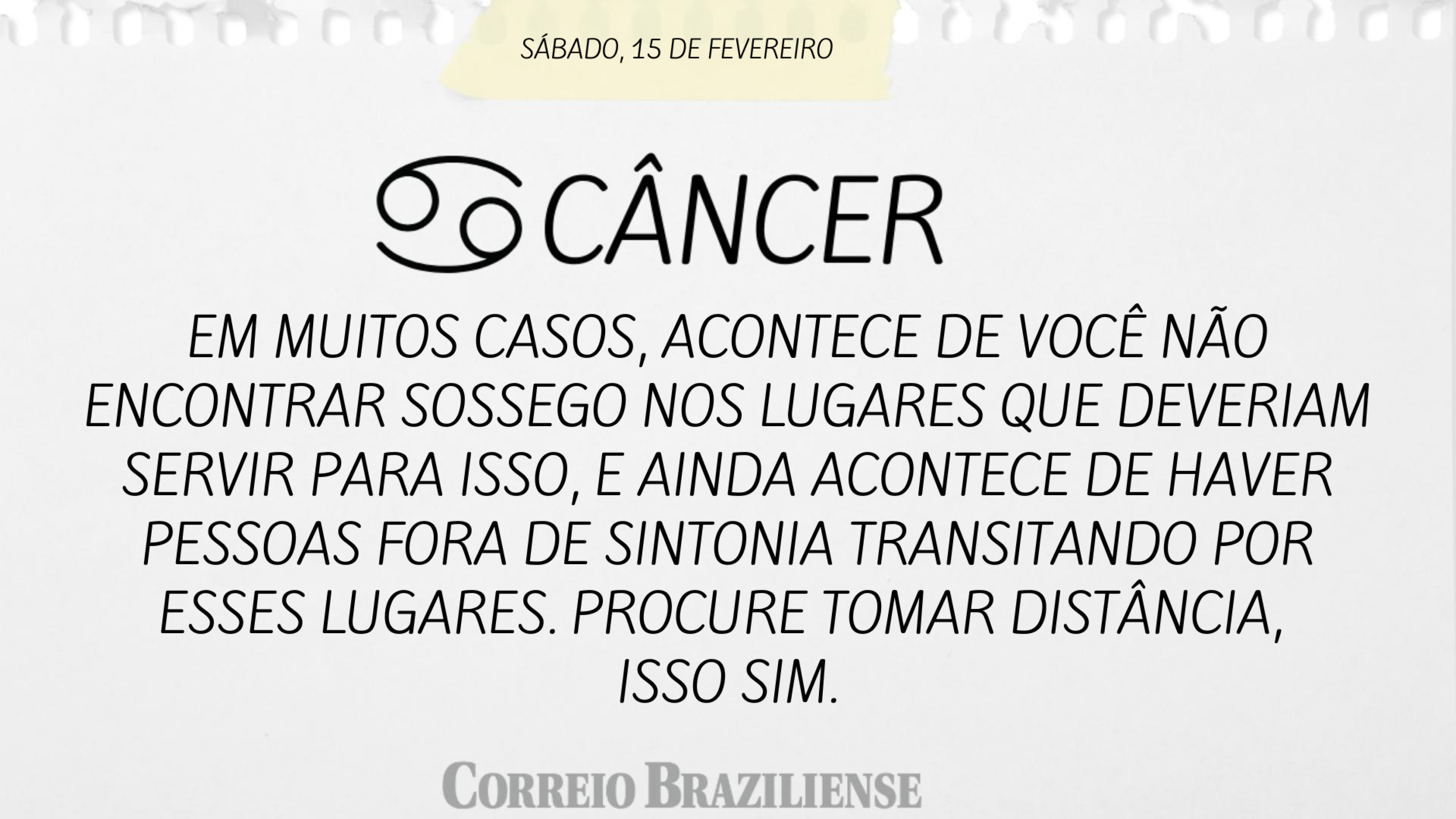 CÂNCER (nascimento entre 21/6 a 21/7) 