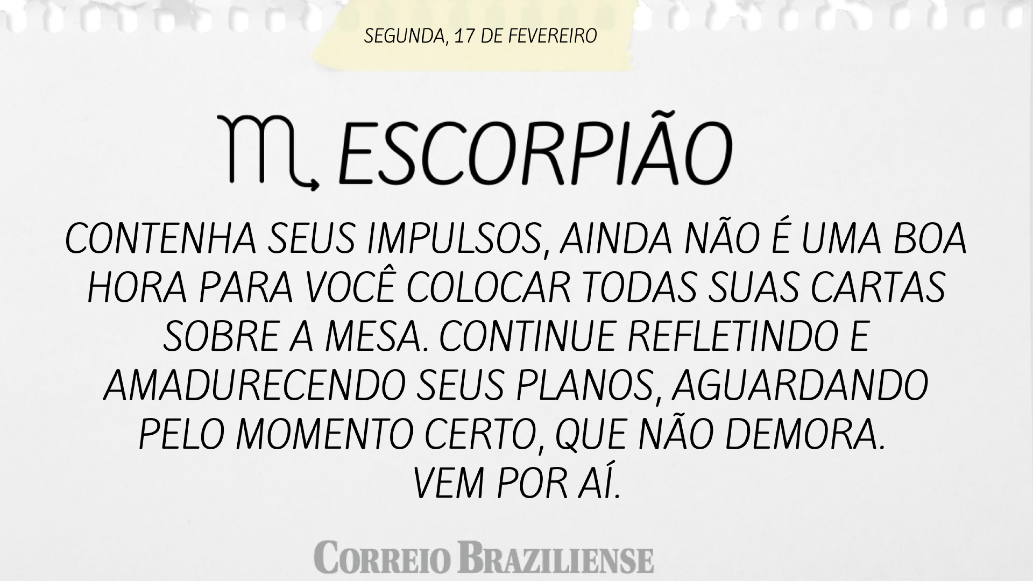ESCORPI&Atilde;O (nascimento entre 23/9 a 21/11) 