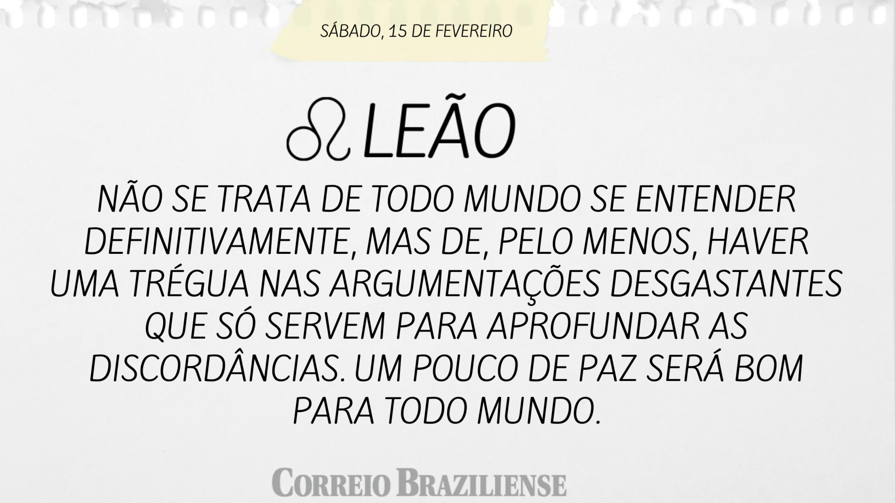 LEÃO (nascimento entre 22/7 a 22/8) 