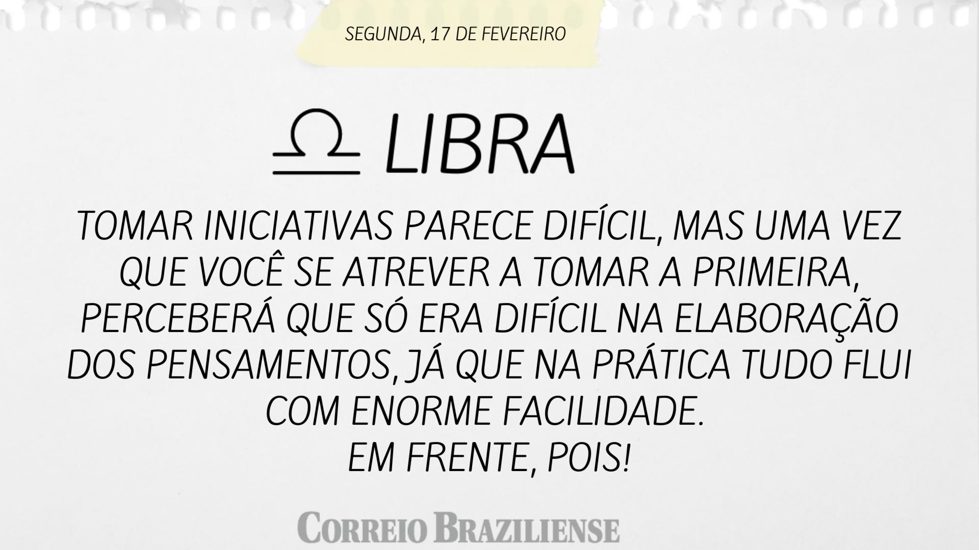 LIBRA (nascimento entre 23/9 a 22/10) 
