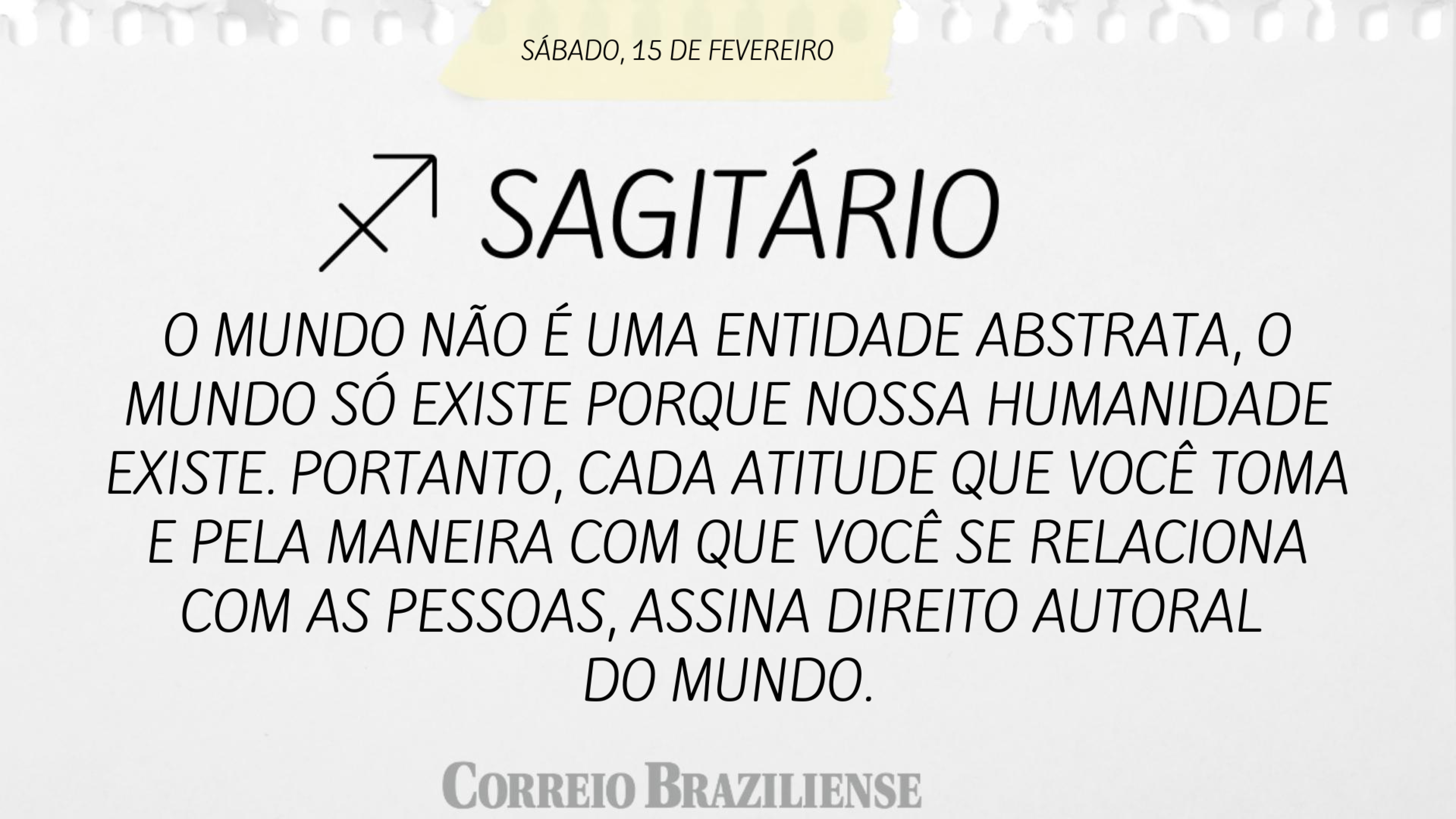 SAGITÁRIO (nascimento entre 22/11 a 21/12) 