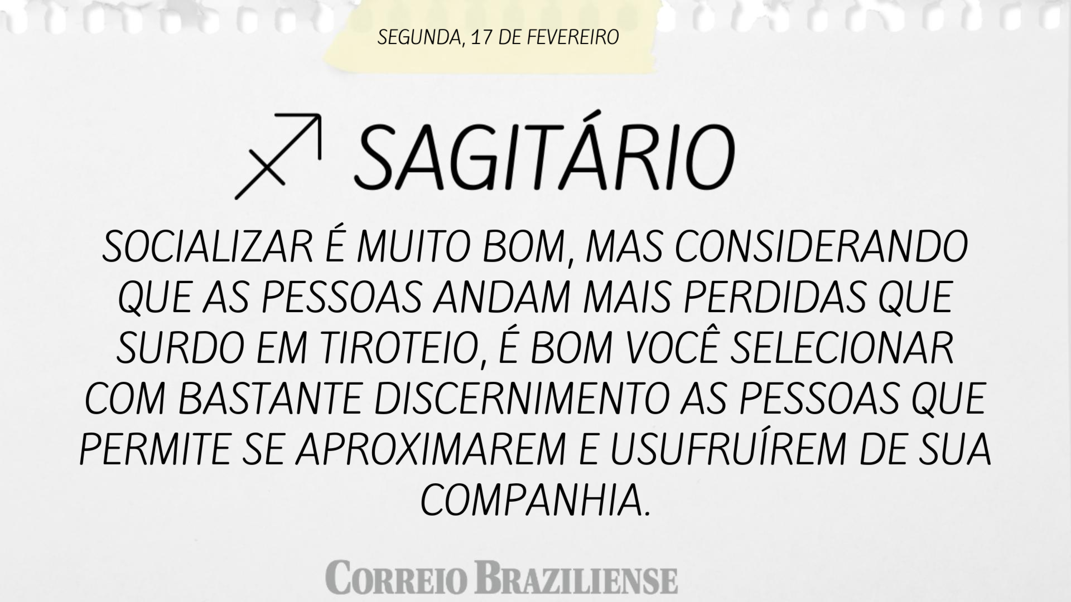 SAGIT&Aacute;RIO (nascimento entre 22/11 a 21/12) 