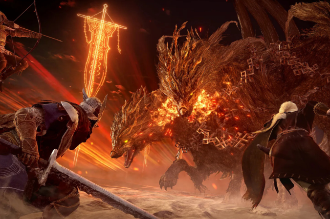 Um dos chefes inéditos é um Cerberus de fogo, a expectativa é que outros chefes nunca antes vistos apareçam no jogo.