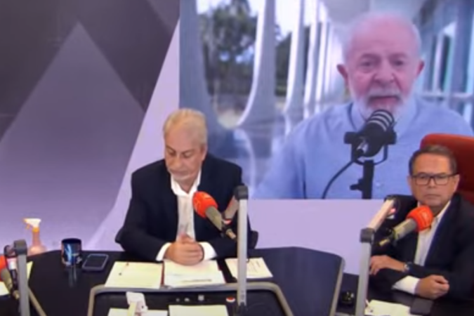 O presidente Lula concedeu nesta quinta-feira (20/2) entrevista para a Rádio Tupi, dos Diários Associados. - (crédito: Reprodução/Youtube @Rádio Tupi) O presidente Lula concedeu nesta quinta-feira (20/2) entrevista para a Rádio Tupi, dos Diários Associados. - (crédito: Reprodução/Youtube @Rádio Tupi)