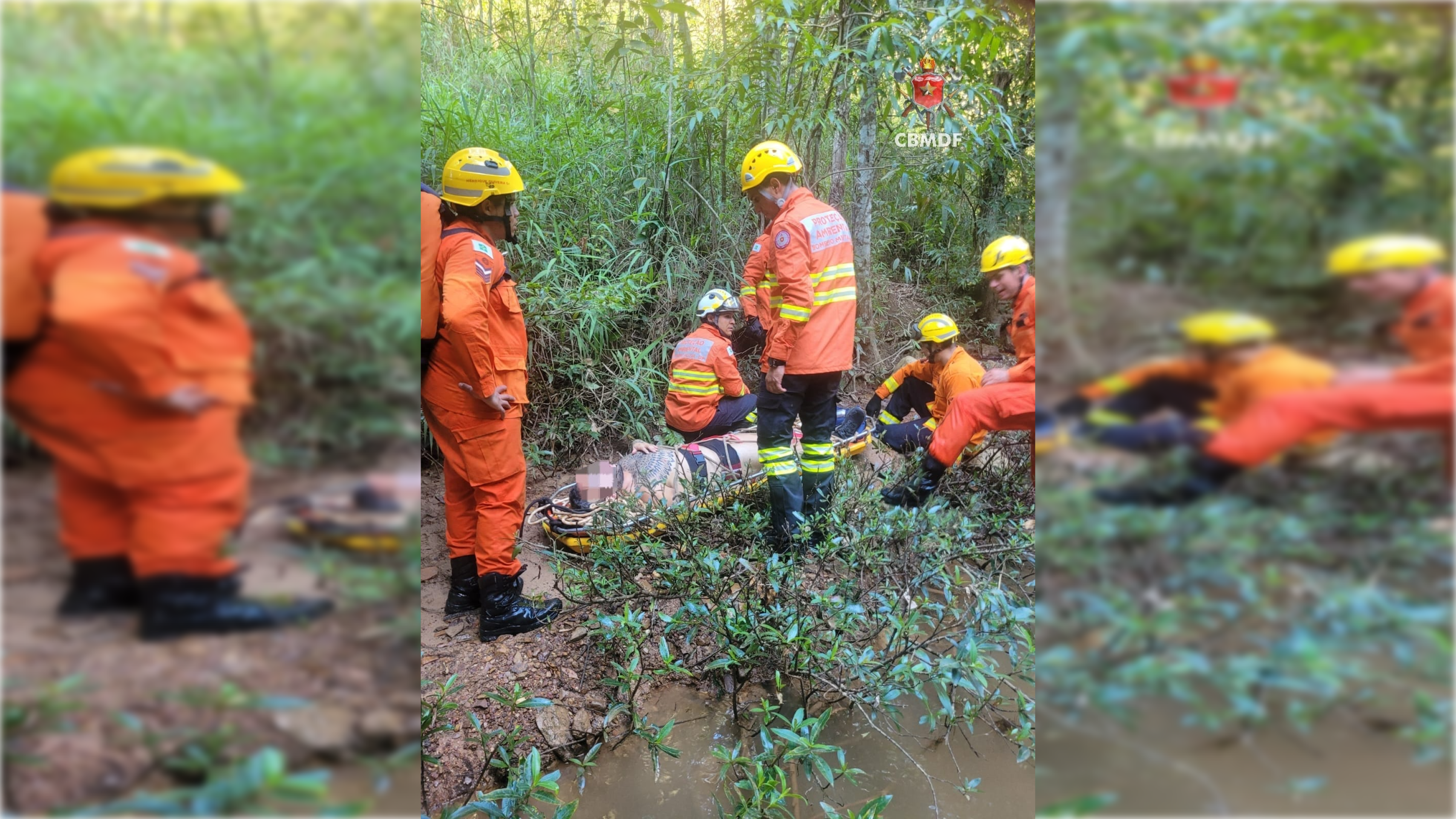 Homem cai na trilha da cachoeira Véu da Noiva, no DF, e resgate demora 5h