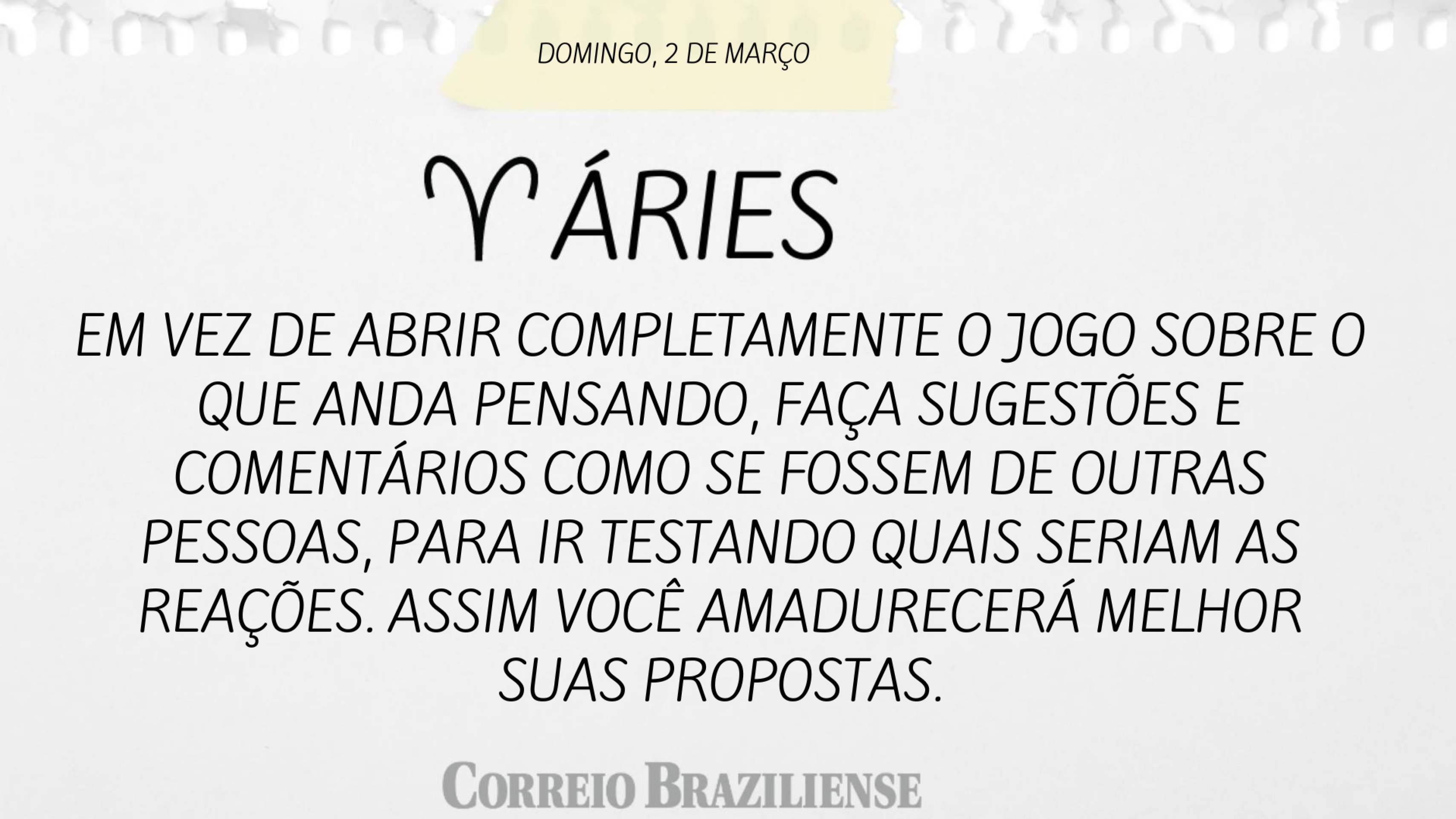 &Aacute;RIES | 2 DE MAR&Ccedil;O