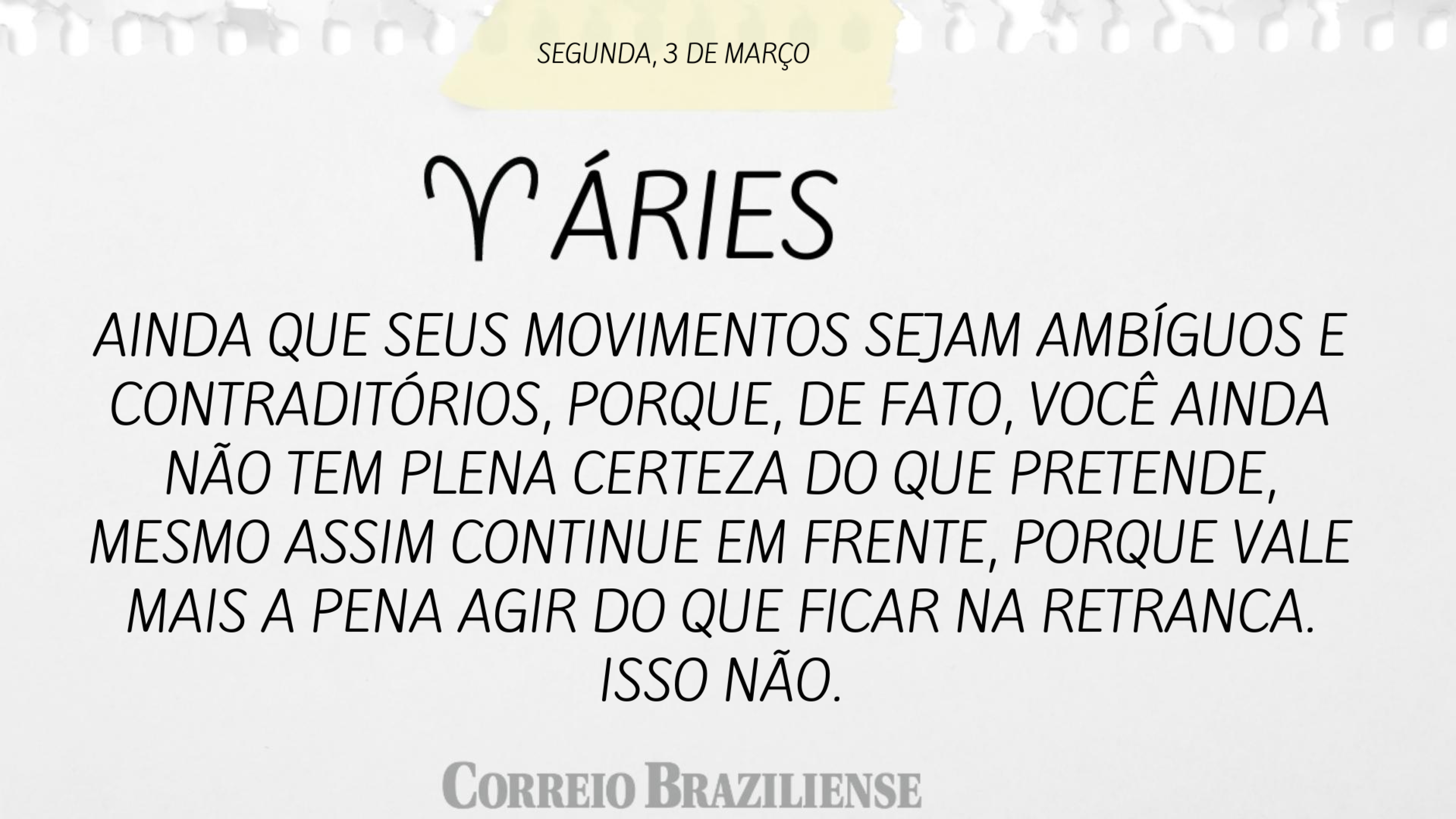 &Aacute;RIES | 3 DE MAR&Ccedil;O