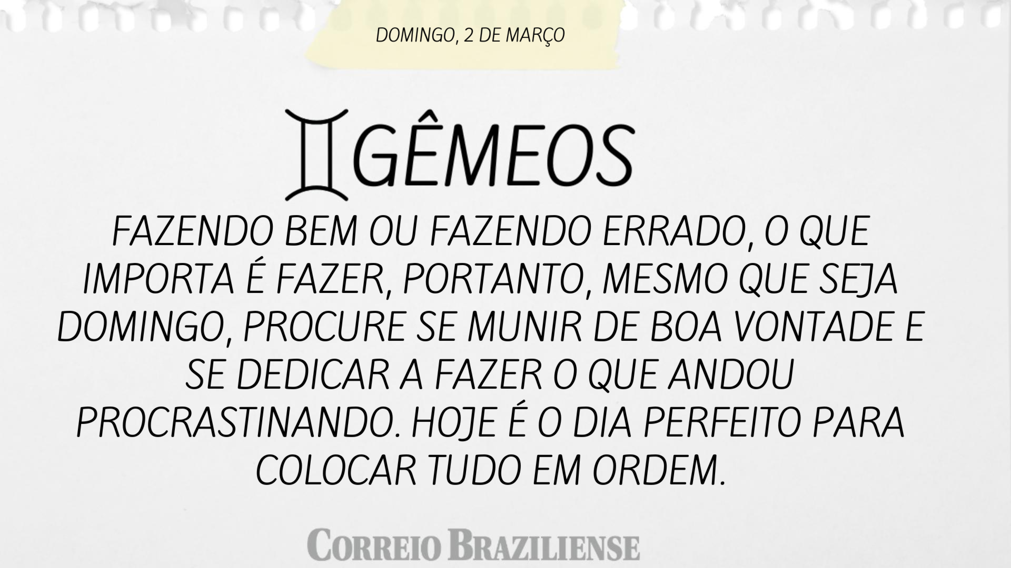 G&Ecirc;MEOS | 2 DE MAR&Ccedil;O