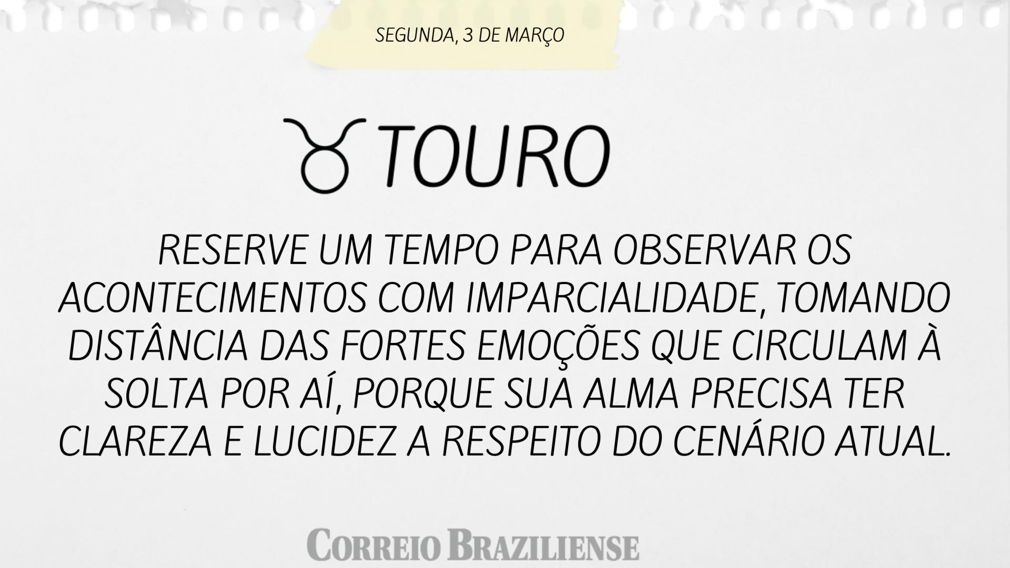 TOURO | 3 DE MAR&Ccedil;O