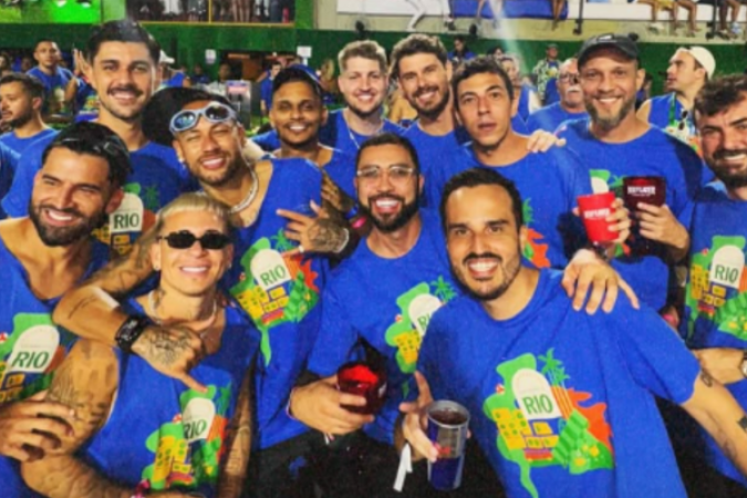 Neymar curte segundo dia dos desfiles das escolas de samba do Rio - (crédito: Foto: Reprodução/Instagram) Neymar curte segundo dia dos desfiles das escolas de samba do Rio - (crédito: Foto: Reprodução/Instagram)