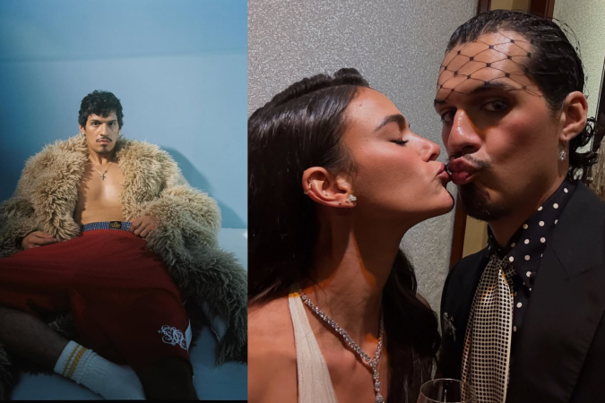 Omar Apollo e Bruna Marquezine -  (crédito: reprodução Instagram)