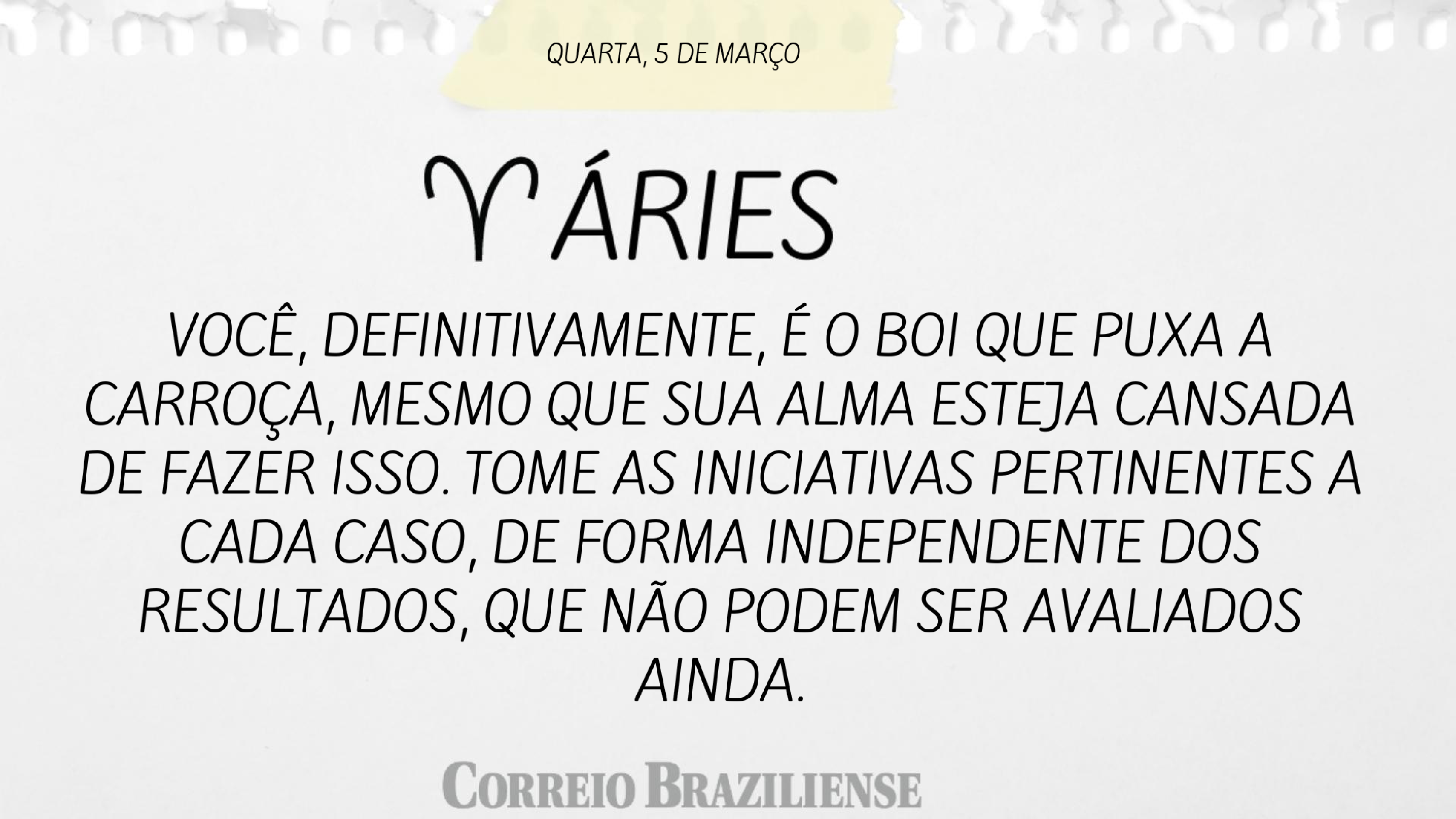 &Aacute;RIES | 5 DE MAR&Ccedil;O