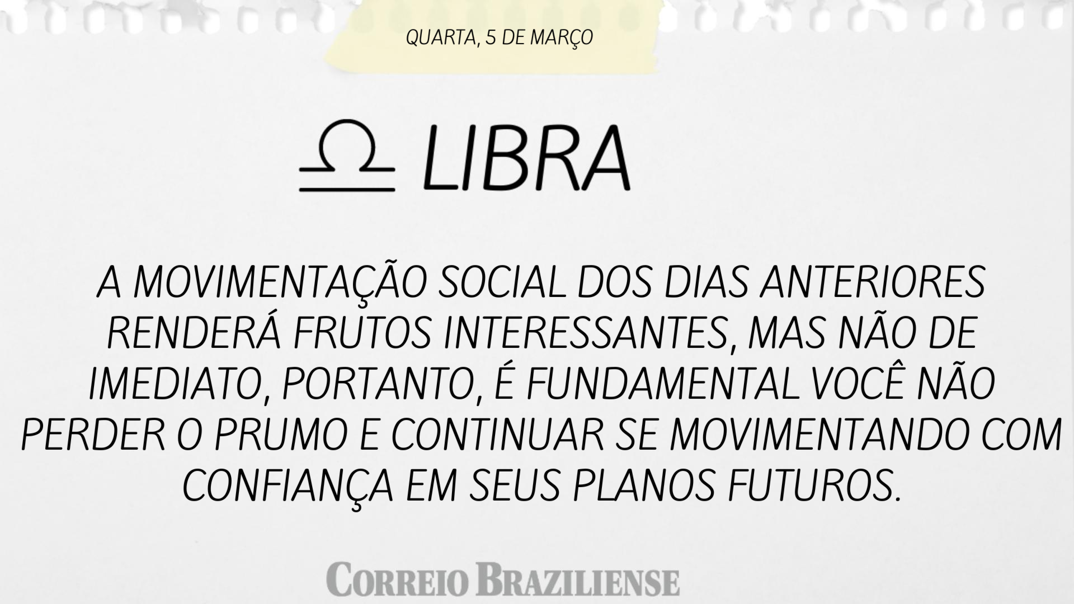 LIBRA | 5 DE MAR&Ccedil;O
