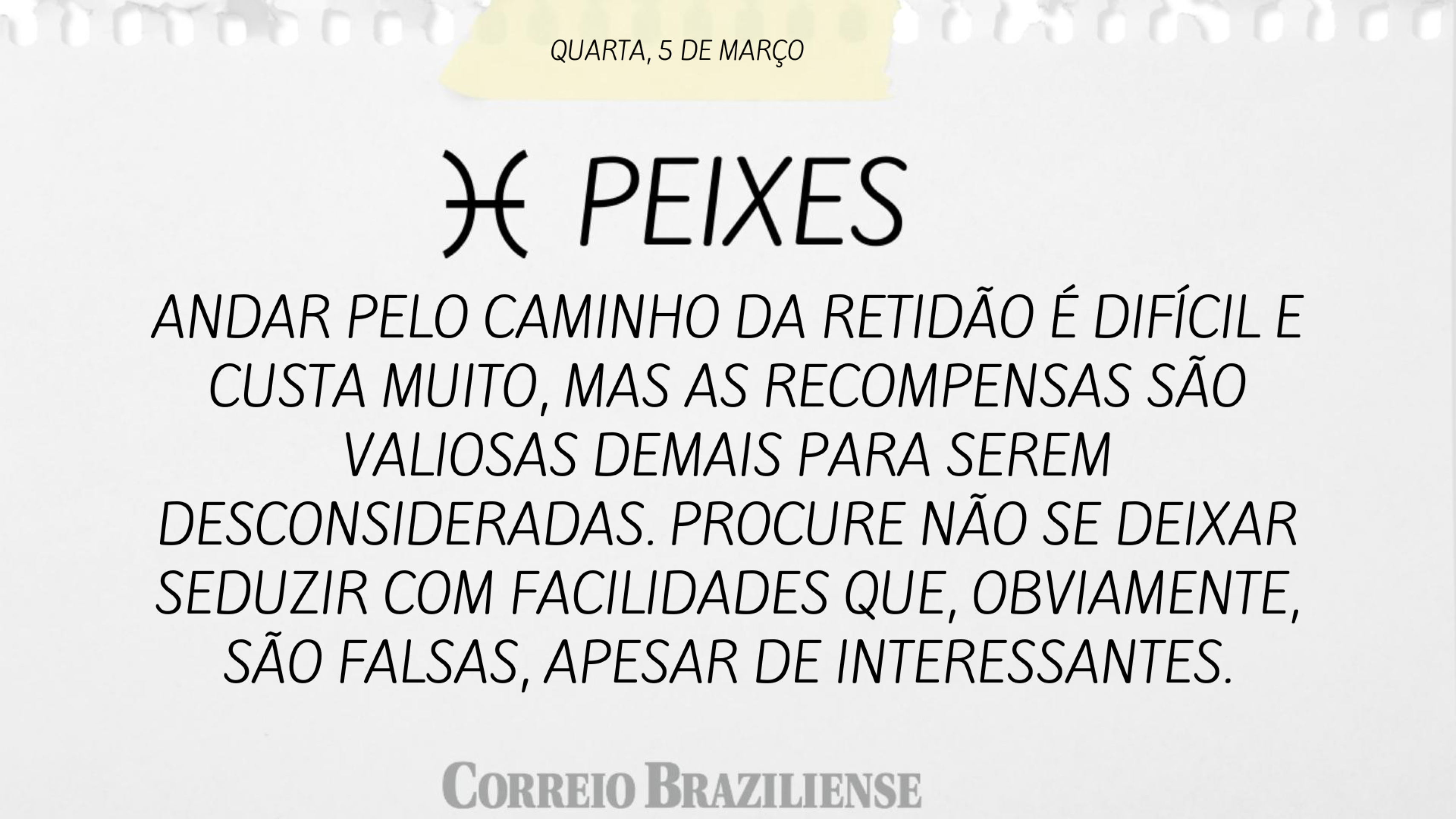 PEIXES | 5 DE MAR&Ccedil;O